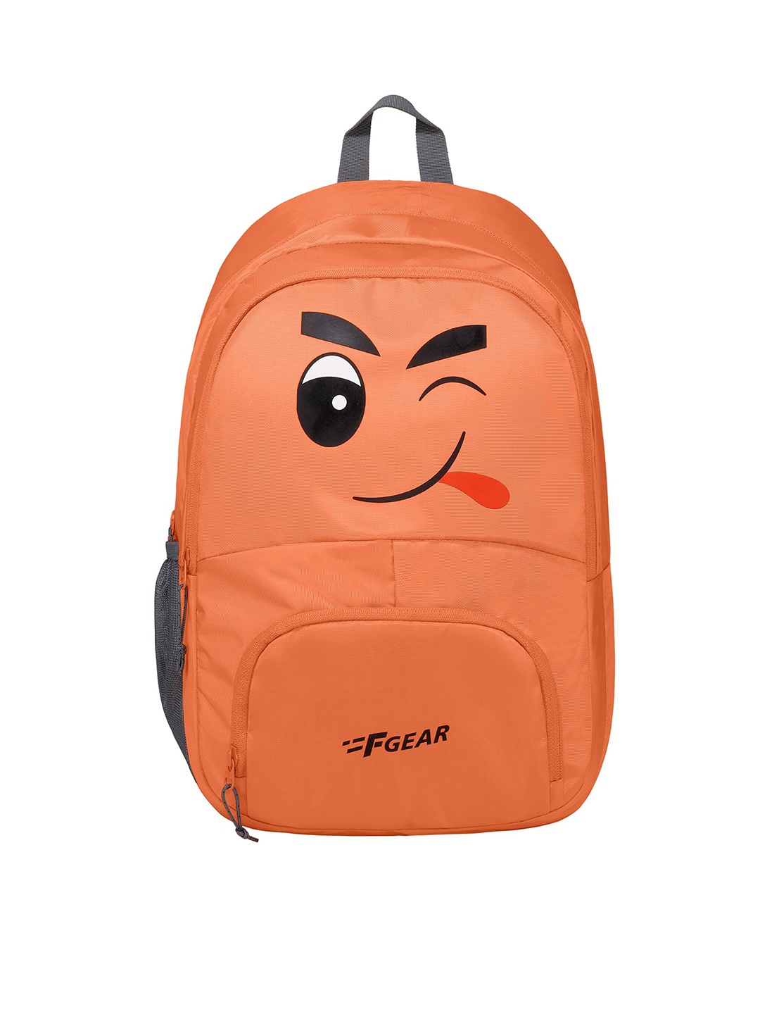 

F Gear Unisex Kids Graphic Printed Water Resistant Padded Backpack, Orange