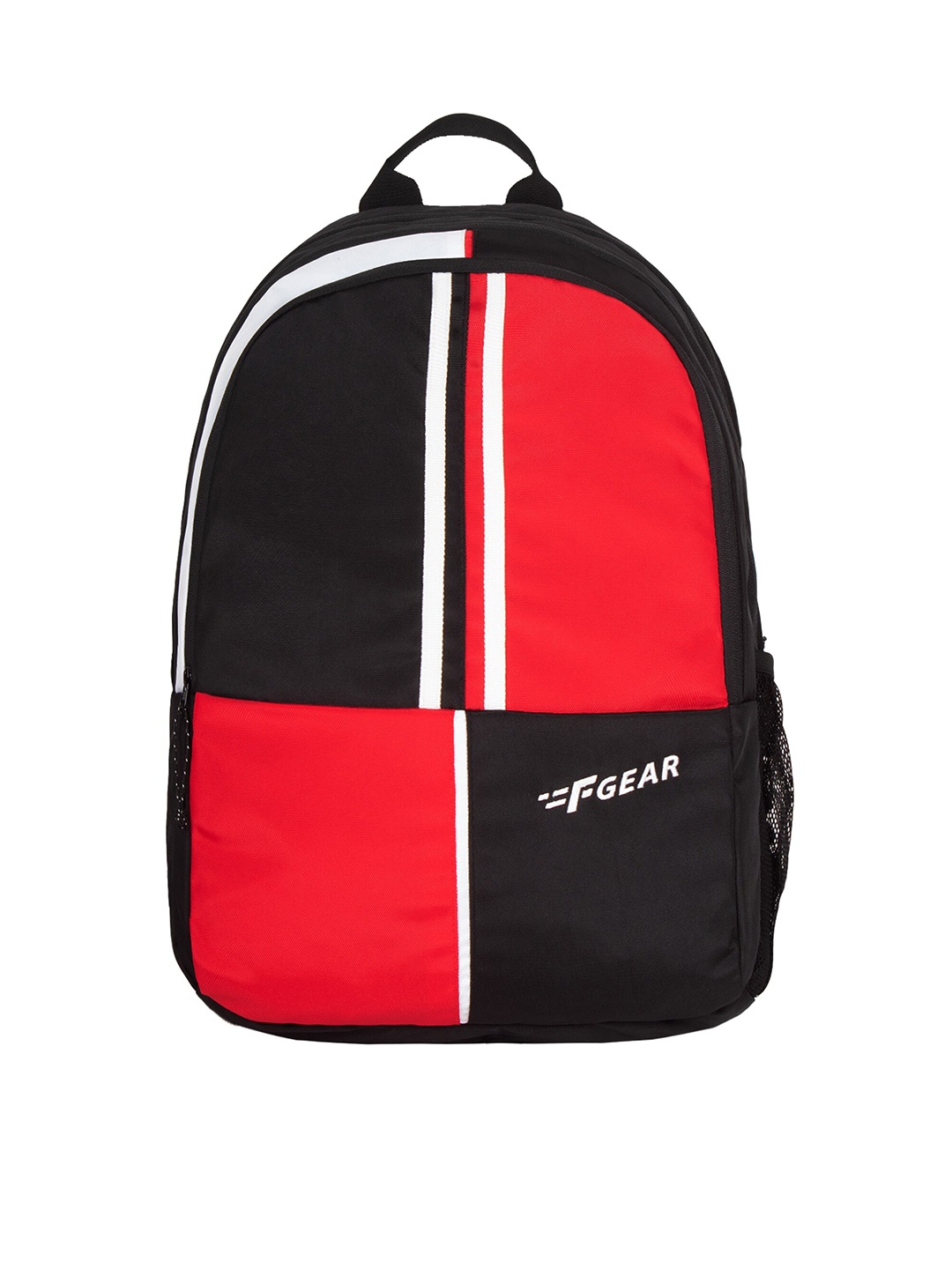 

F Gear Unisex Colourblocked Water Resistant Laptop Backpack, Black
