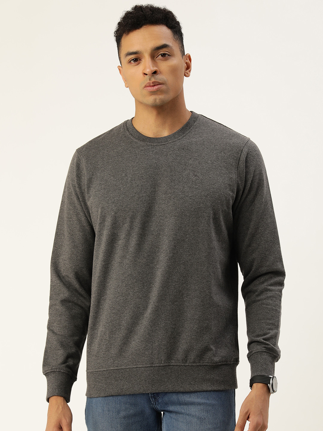 

Parx Round Neck Sweatshirt, Grey