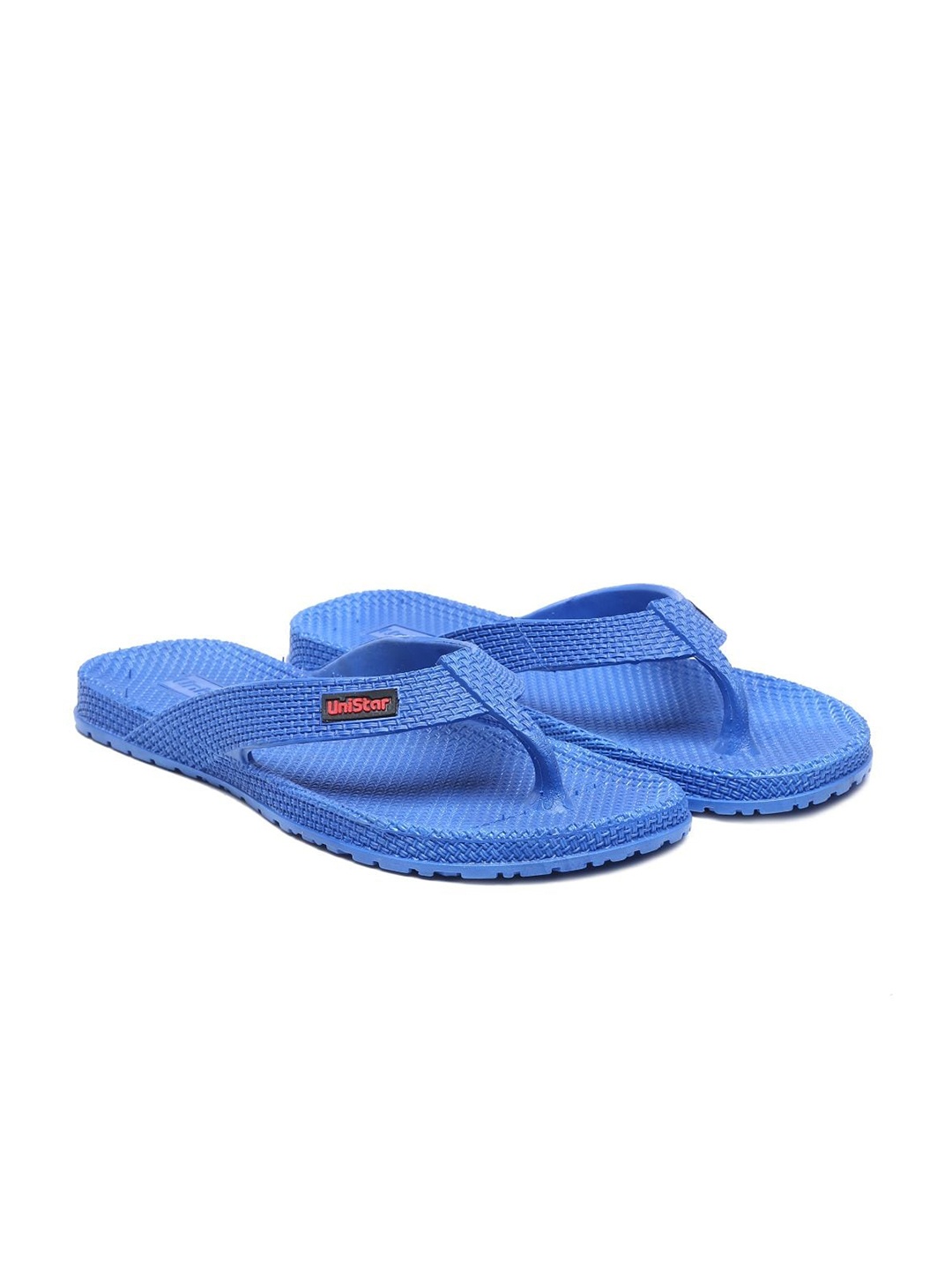 

UNISTAR Men Self Design Lightweight Thong Flip-Flops, Blue