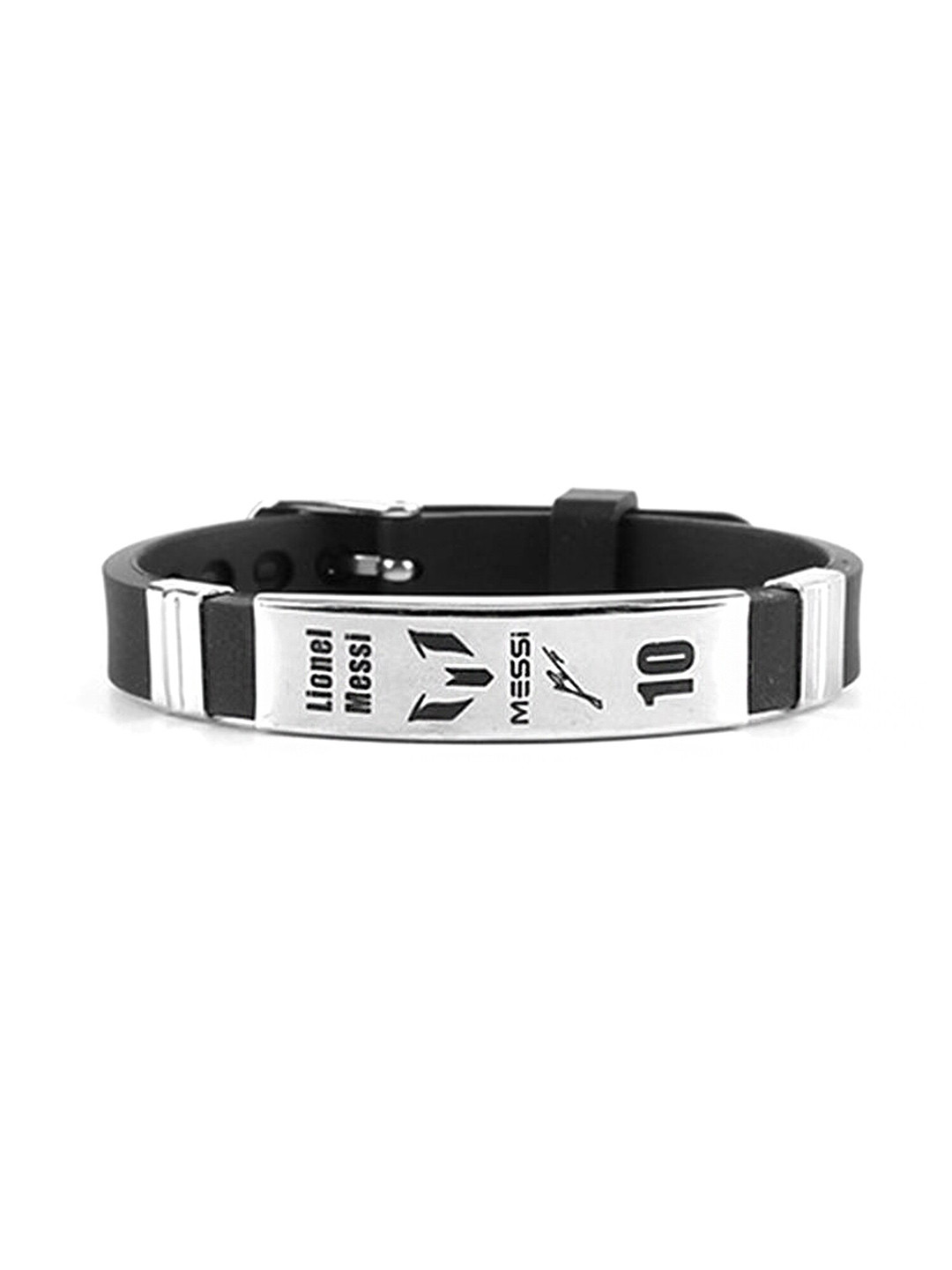 

Yellow Chimes Men Wraparound Bracelet, Black