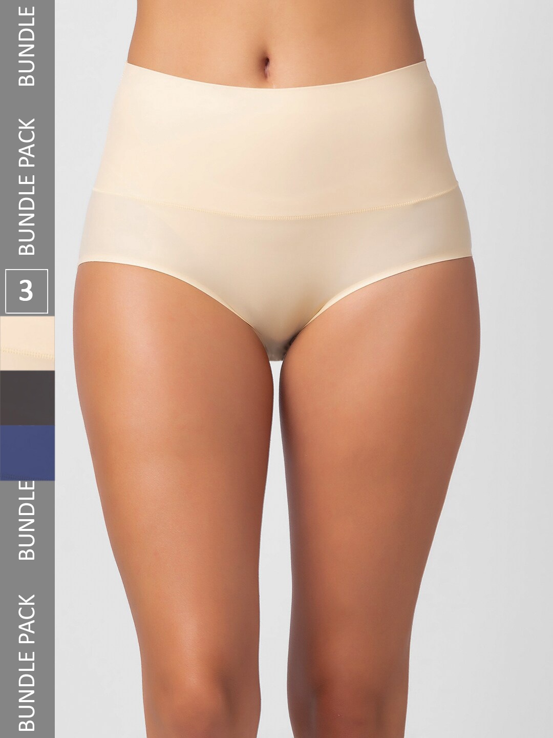 

NOIRA Women Pack Of 3 Assorted Hipster Briefs
