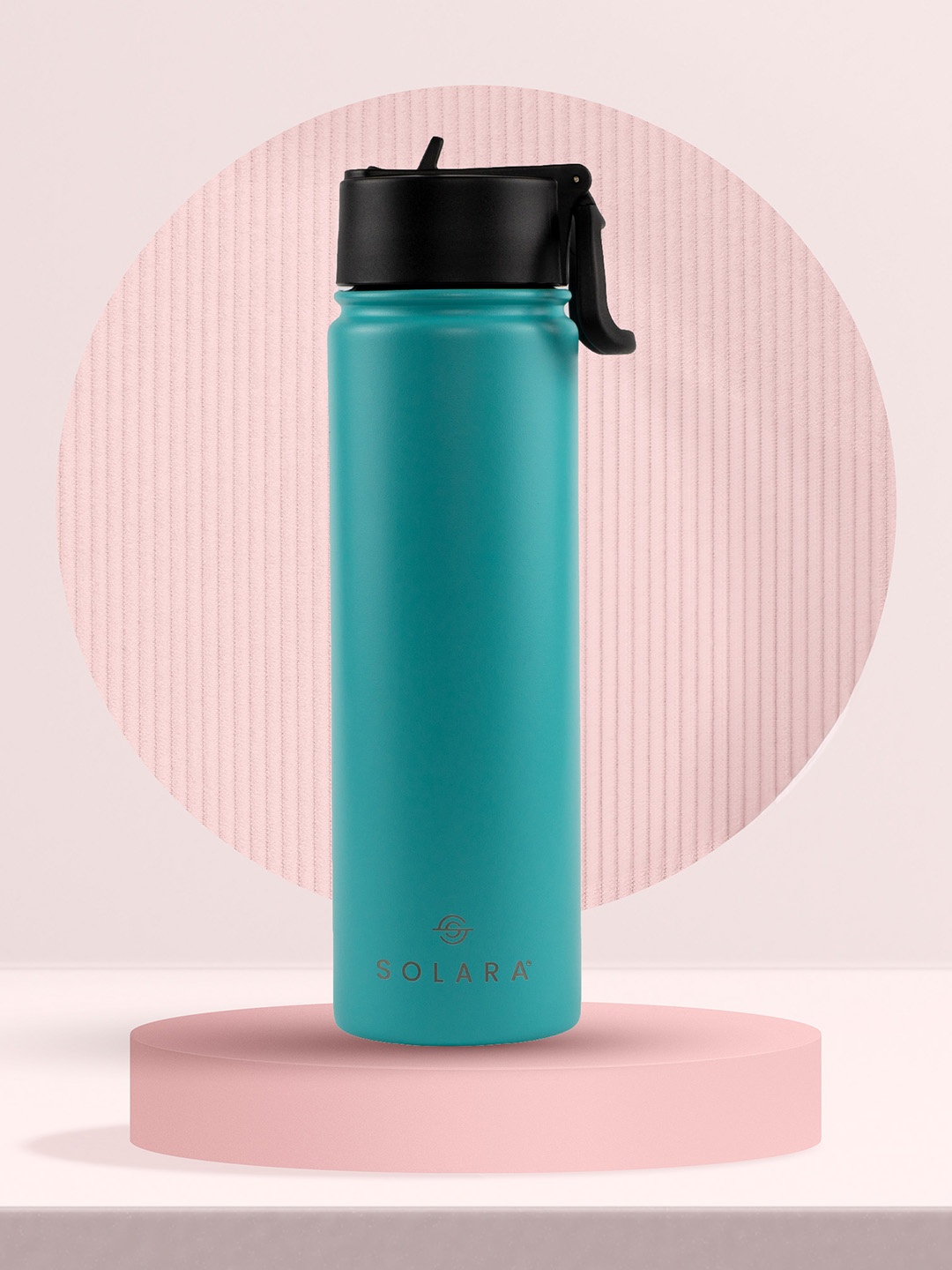 

Solara Stainless Steel Vacuum Insulated Water Bottle, Aqua- 650ML, Blue