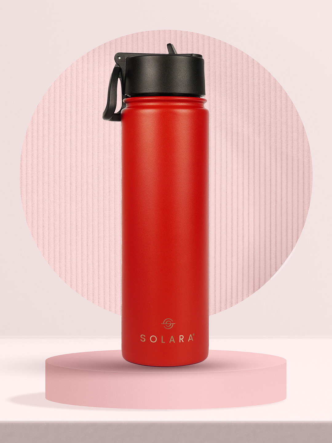 

Solara Stainless Steel Vacuum Insulated Water Bottle 650 ML, Red