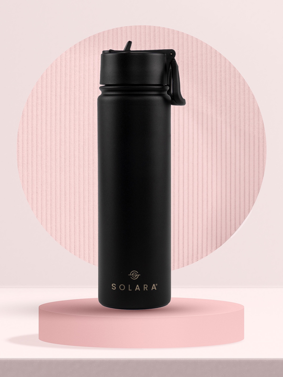 

Solara Stainless Steel Vacuum Insulated Water Bottle - 650ML, Black