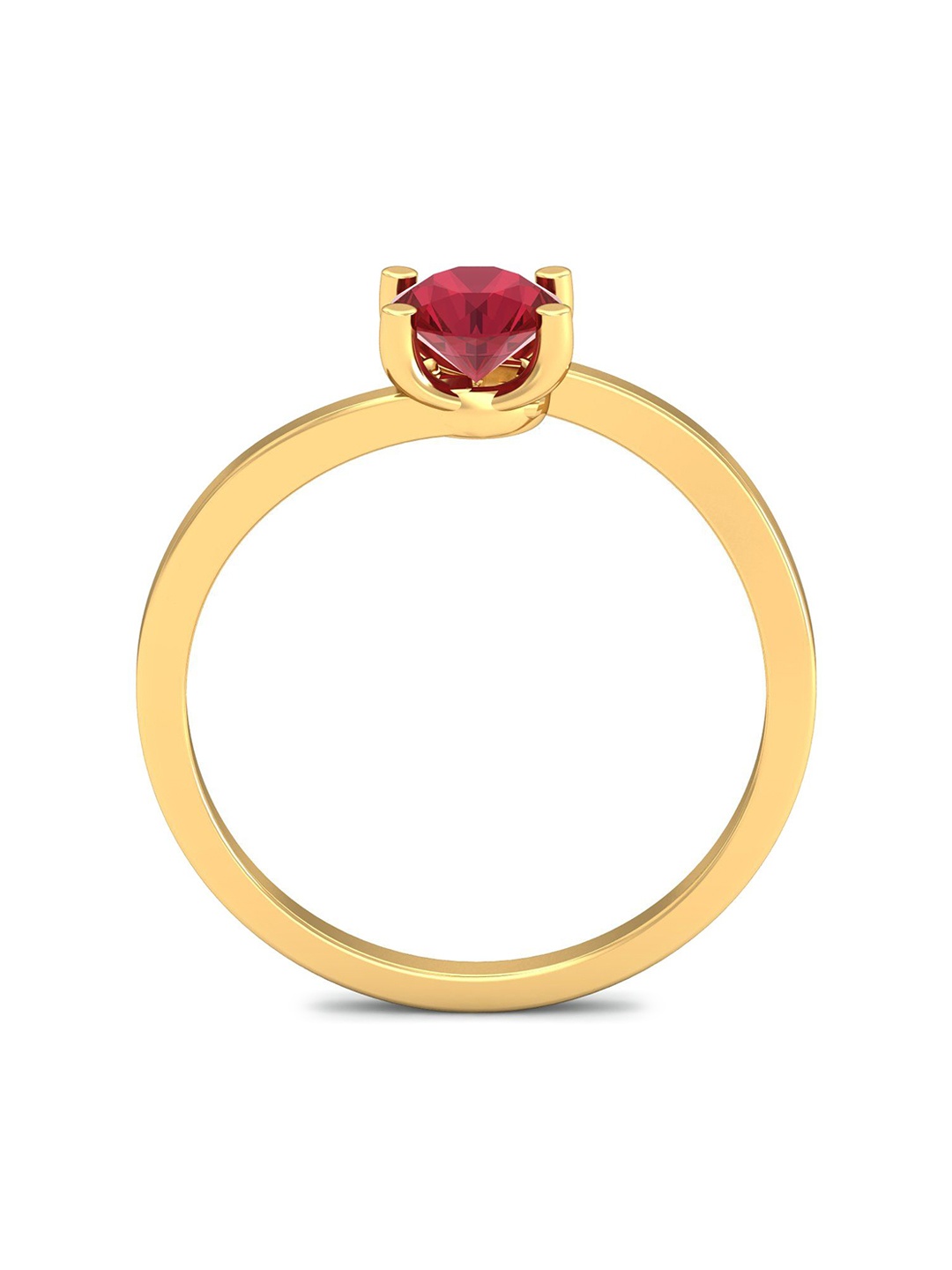 

KUBERBOX Seul 18KT Gold Ruby Ring-2.38gm