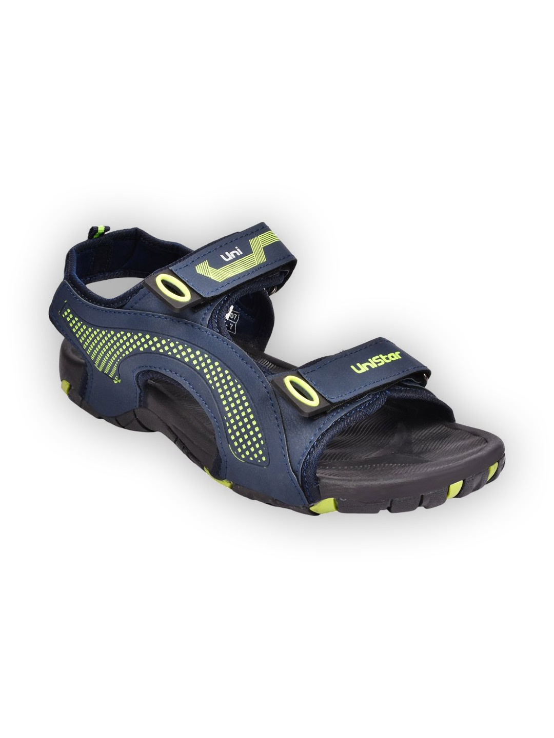 

UNISTAR Men Printed Sports Sandals, Navy blue