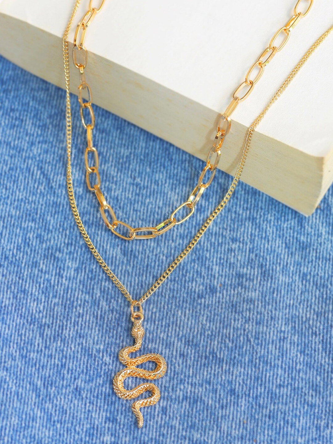 

Ayesha Gold-Plated Layered Chain