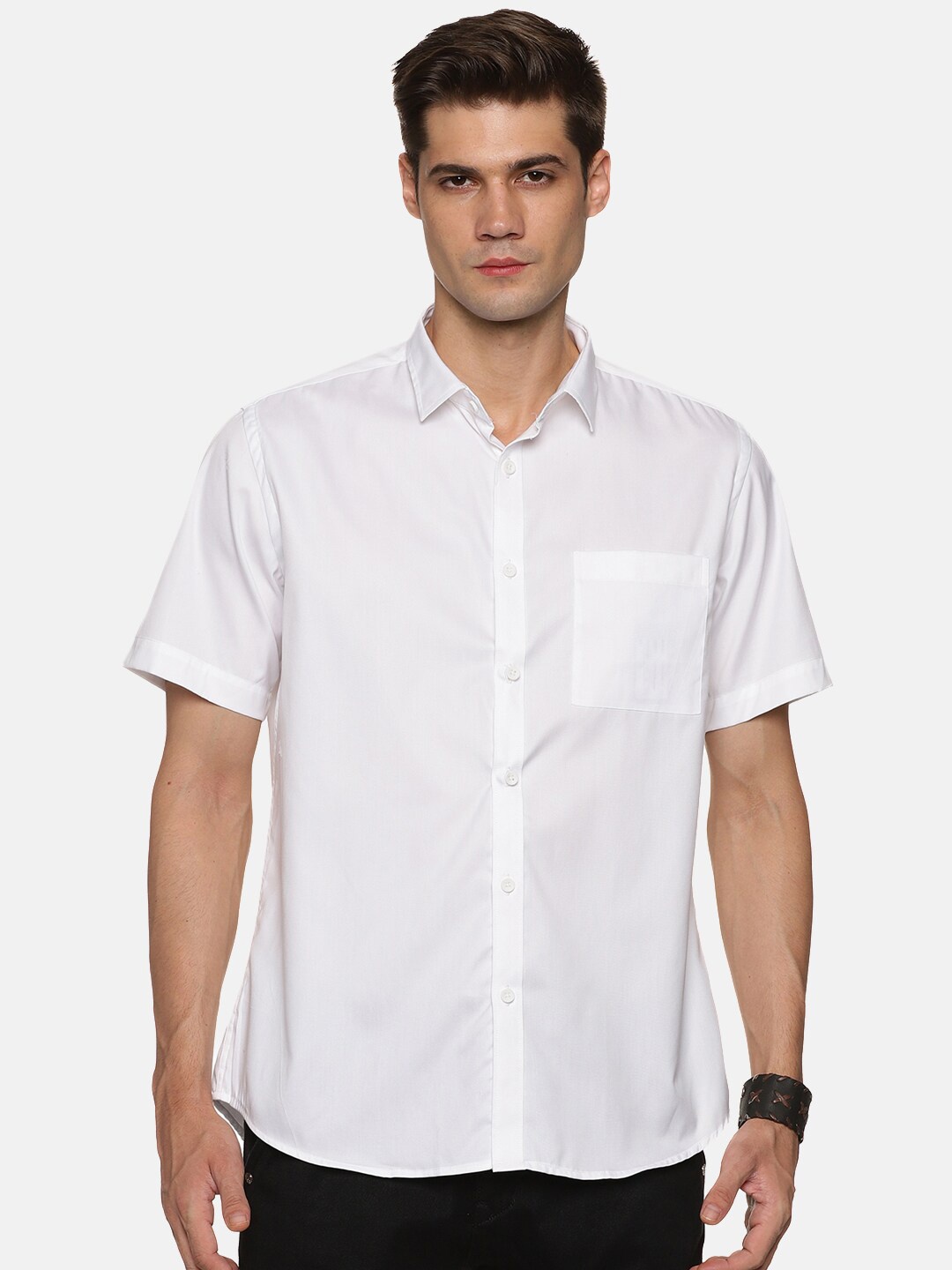 

DON VINO Classic Opaque Casual Shirt, White