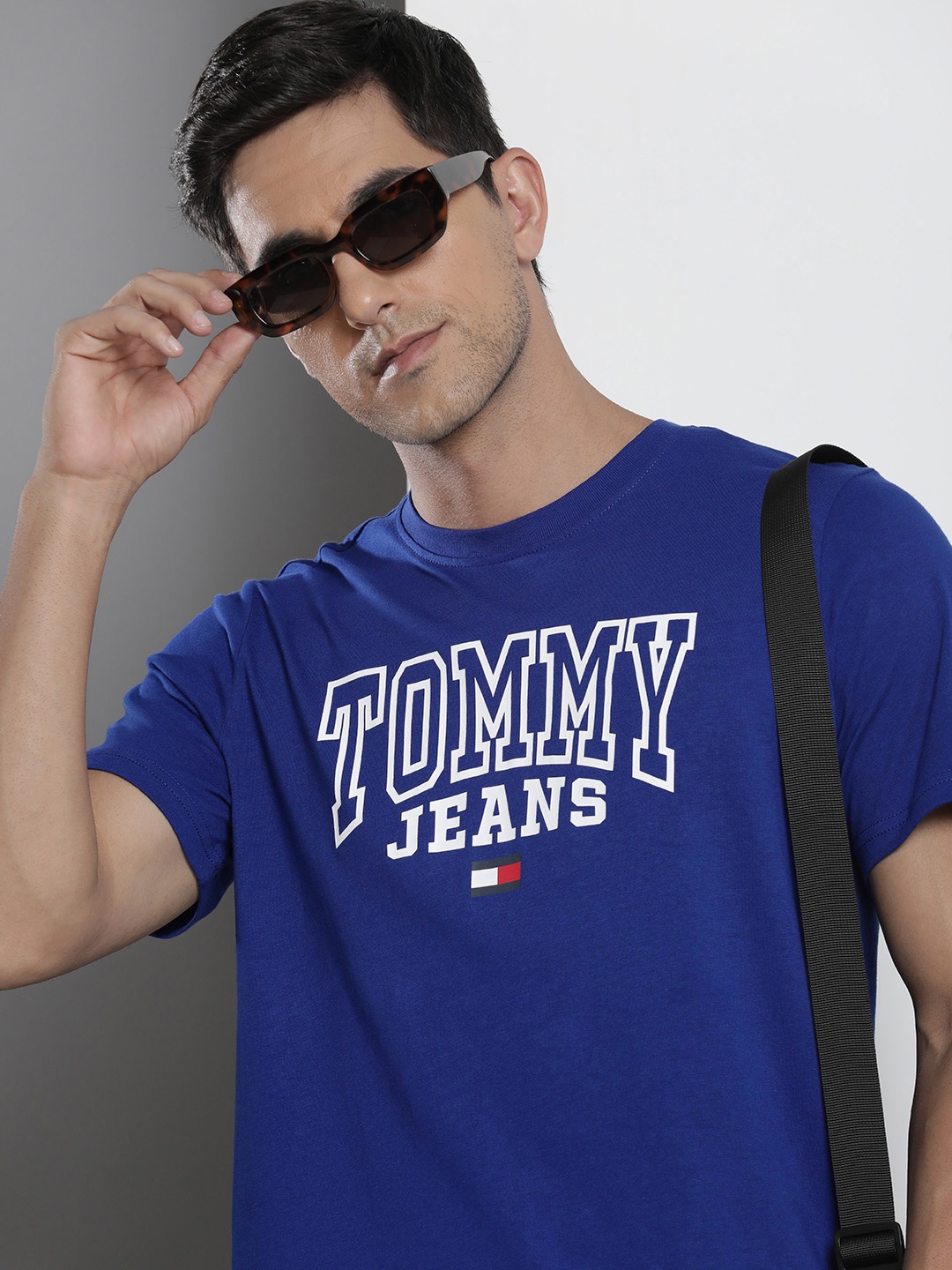 

Tommy Hilfiger Printed Pure Cotton T-shirt, Blue