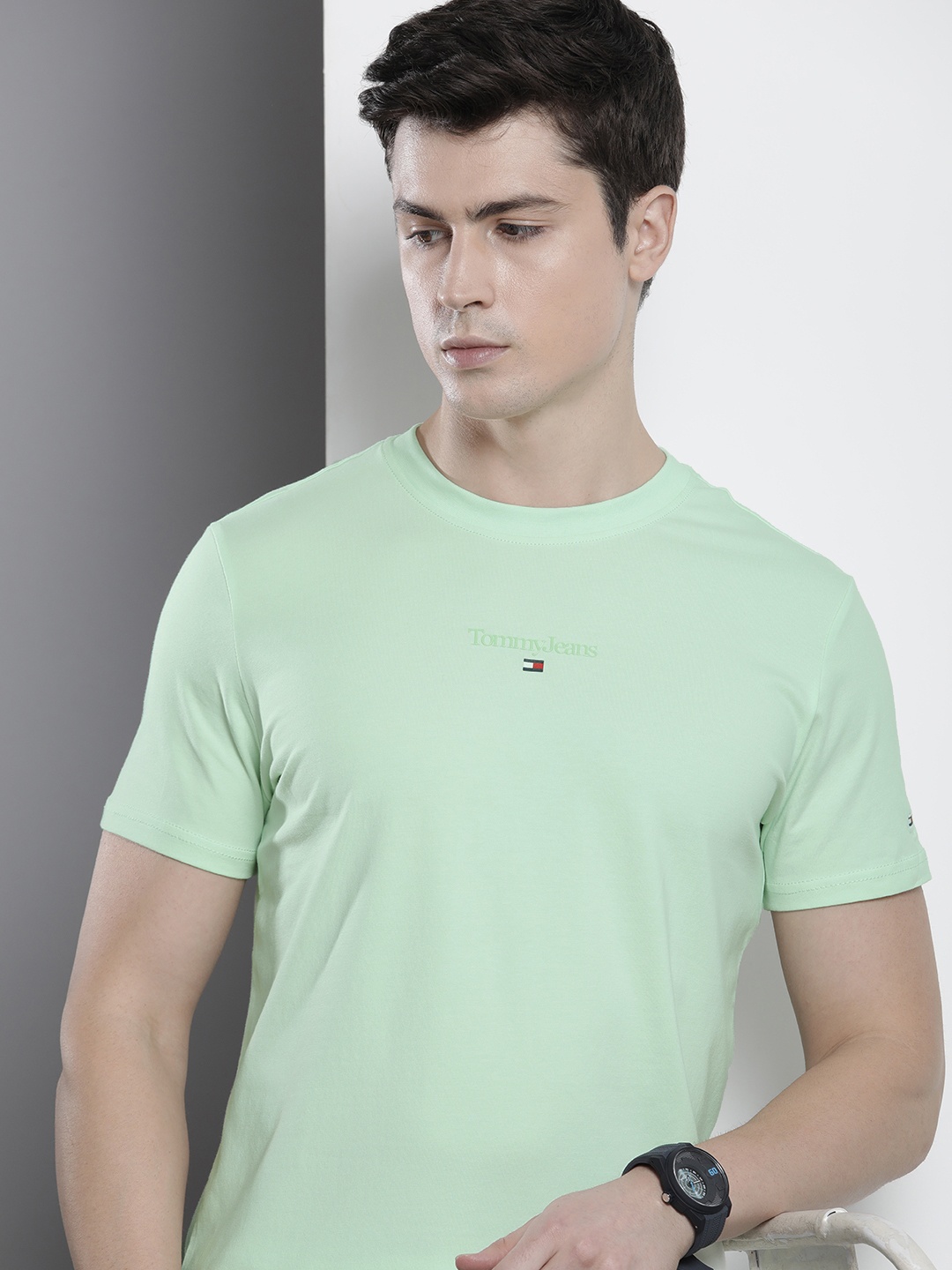 

Tommy Hilfiger Round Neck Slim Fit T-shirt, Sea green