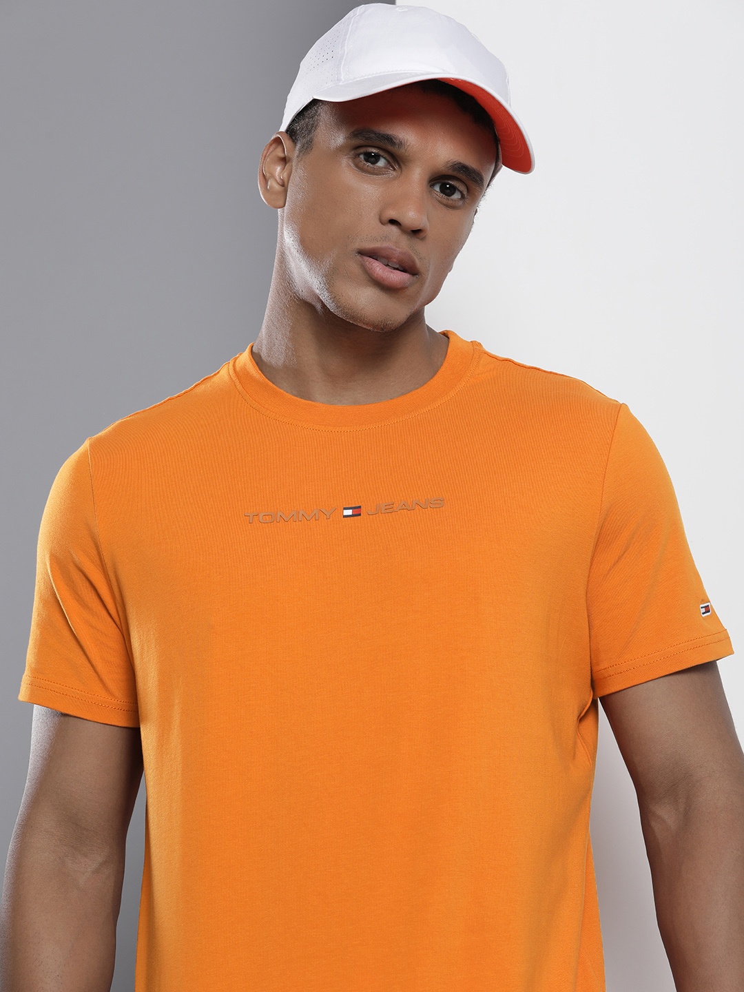 

Tommy Hilfiger Round Neck Slim Fit T-shirt, Orange