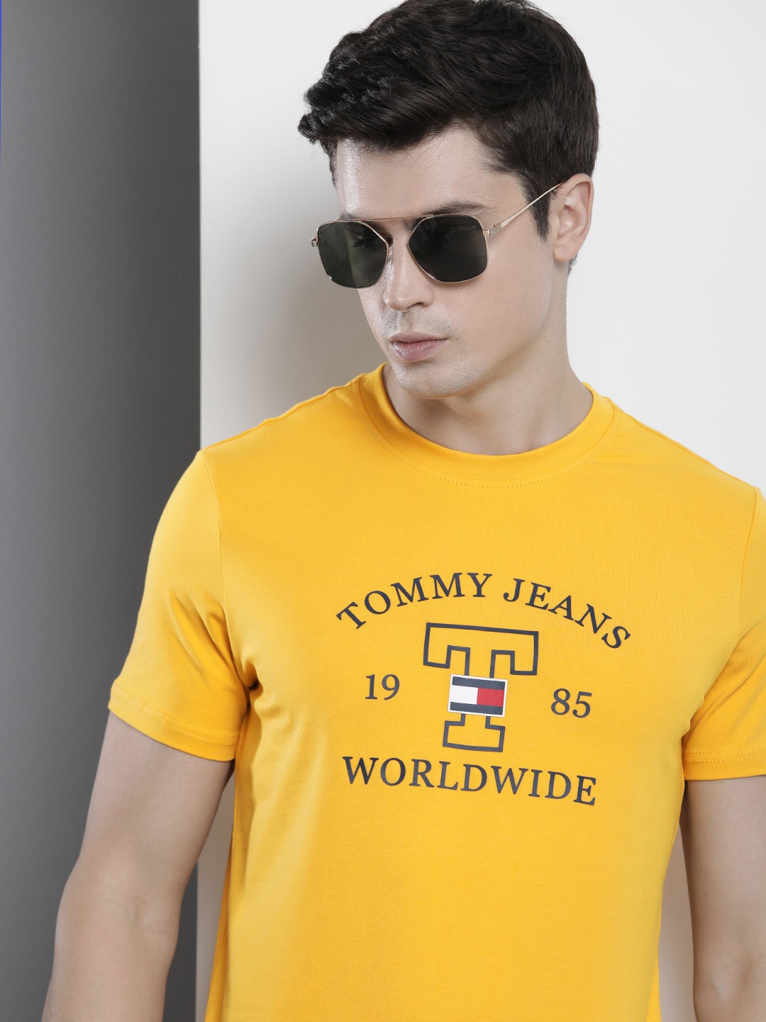 

Tommy Hilfiger Round Neck Slim Fit T-shirt, Yellow