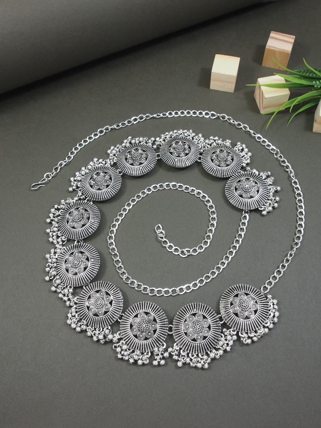 

I Jewels Rhodium-Plated Kamarband, Silver