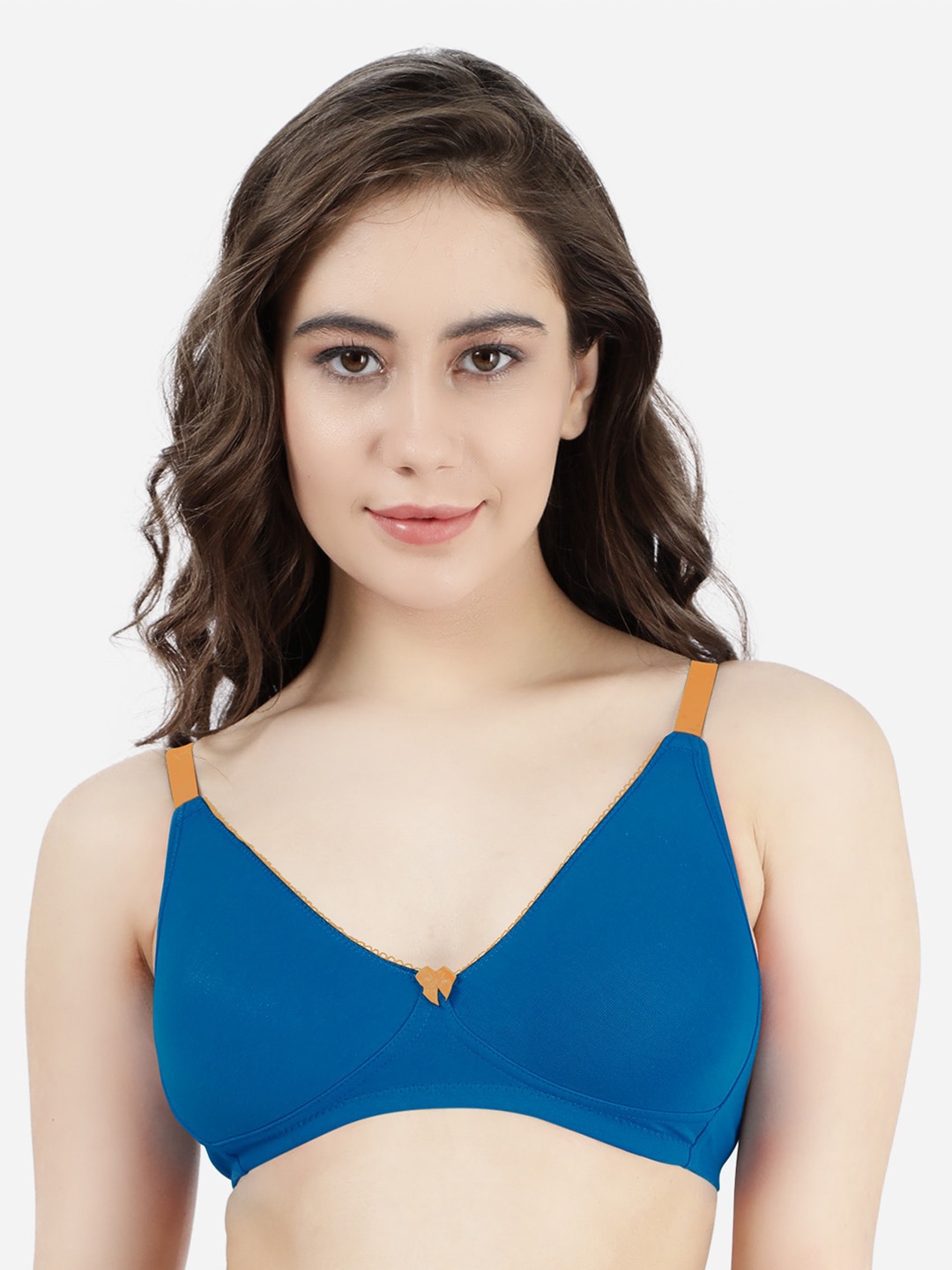 

Susie Medium Coverage Non Padded All Day Comfort Non-Wired Plunge Bra, Blue