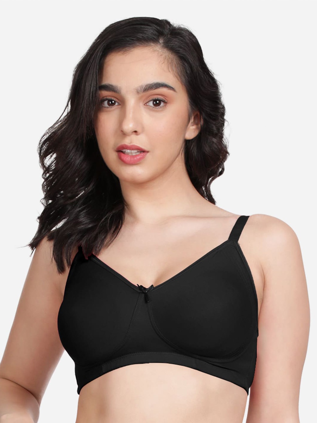 

Susie Non Padded All Day Comfort Seamless Everyday Bra, Black