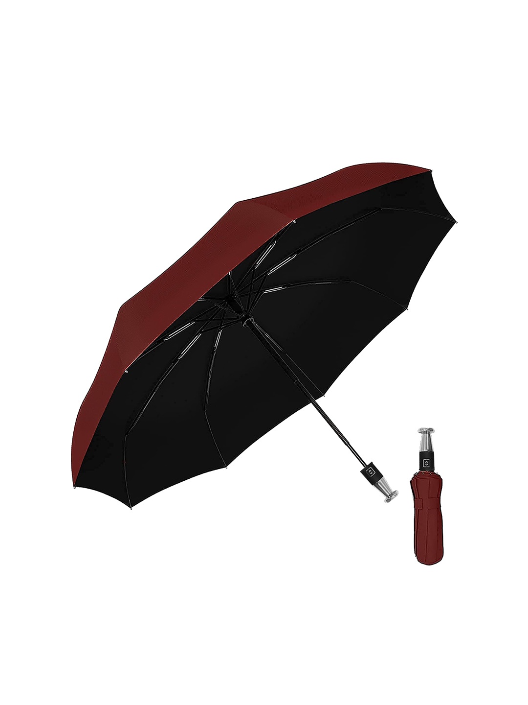 

Sasimo 3-Fold Semi-Automatic Umbrella, Maroon