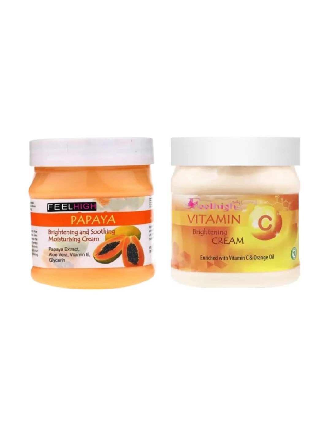 

FEELHIGH Set Of 2 Papaya & Vitamin C Face Moisturizing Cream, White