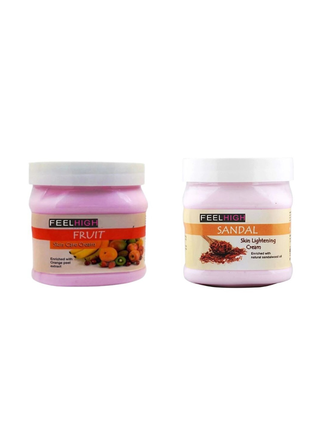 

FEELHIGH Set Of 2 Fruit & Coffee Face & Body Cream - 500ml Each, White