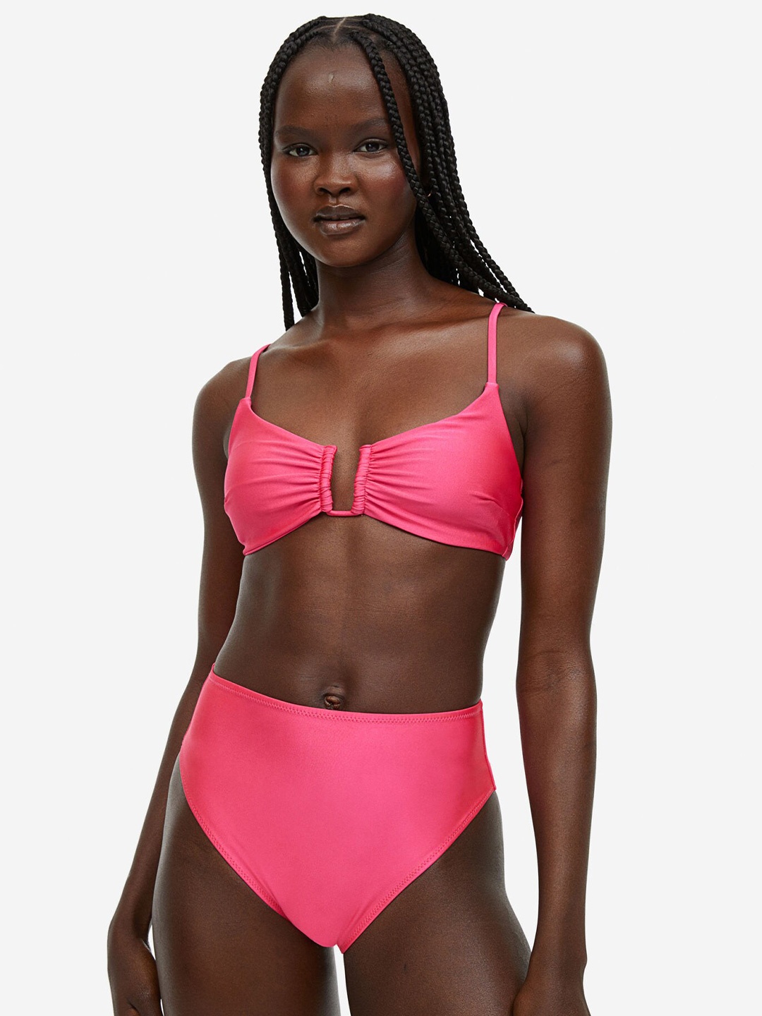 

H&M Padded Bikini Top, Pink