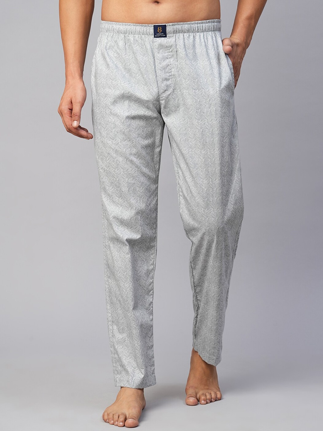 

URBAN SCOTTISH Men Cotton Lounge Pants, Grey