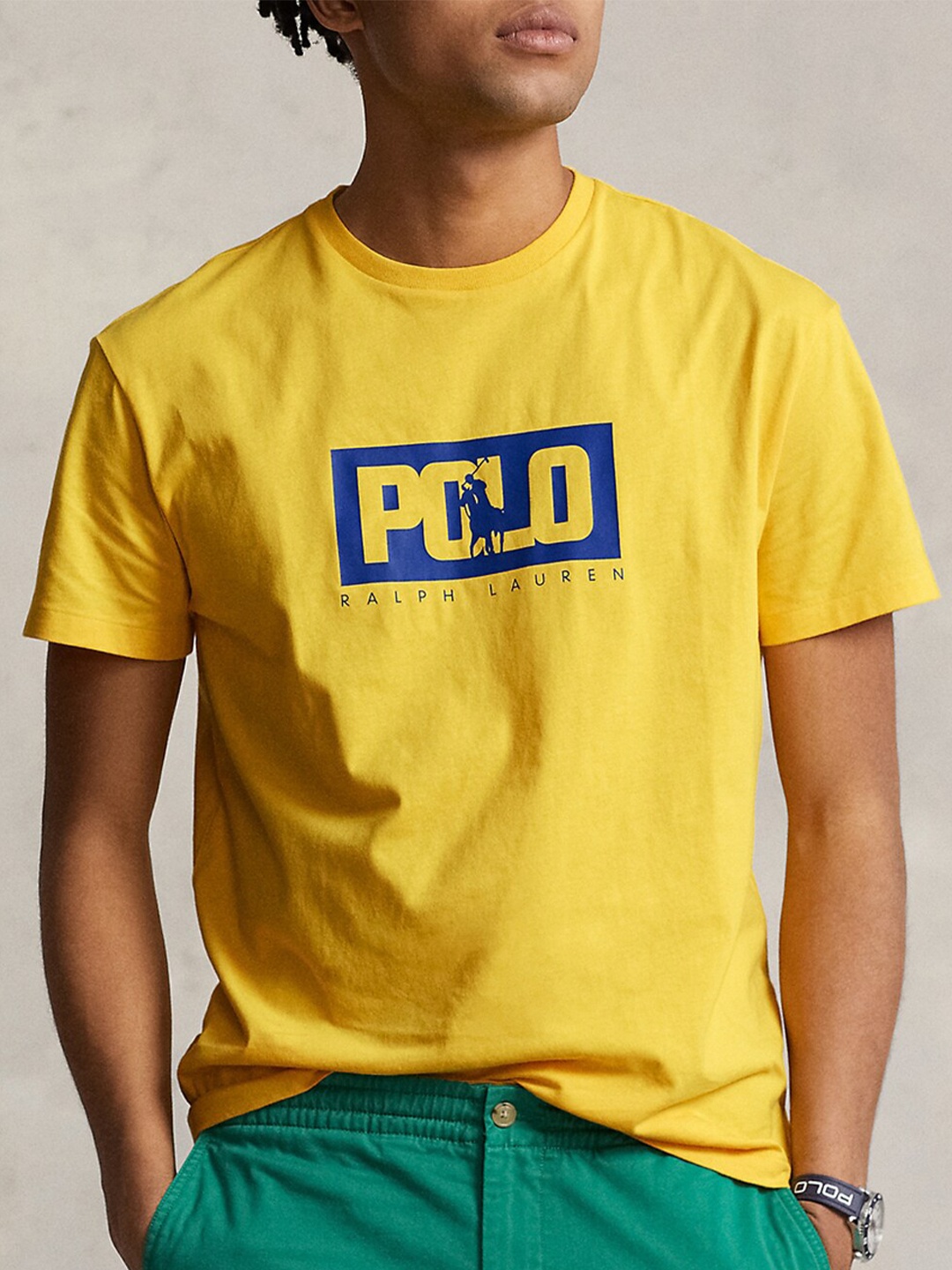 

Polo Ralph Lauren Printed Cotton T-Shirt, Yellow