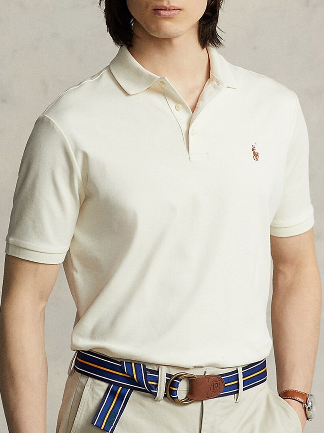 

Polo Ralph Lauren Cotton Slim-Fit T-Shirt, Cream