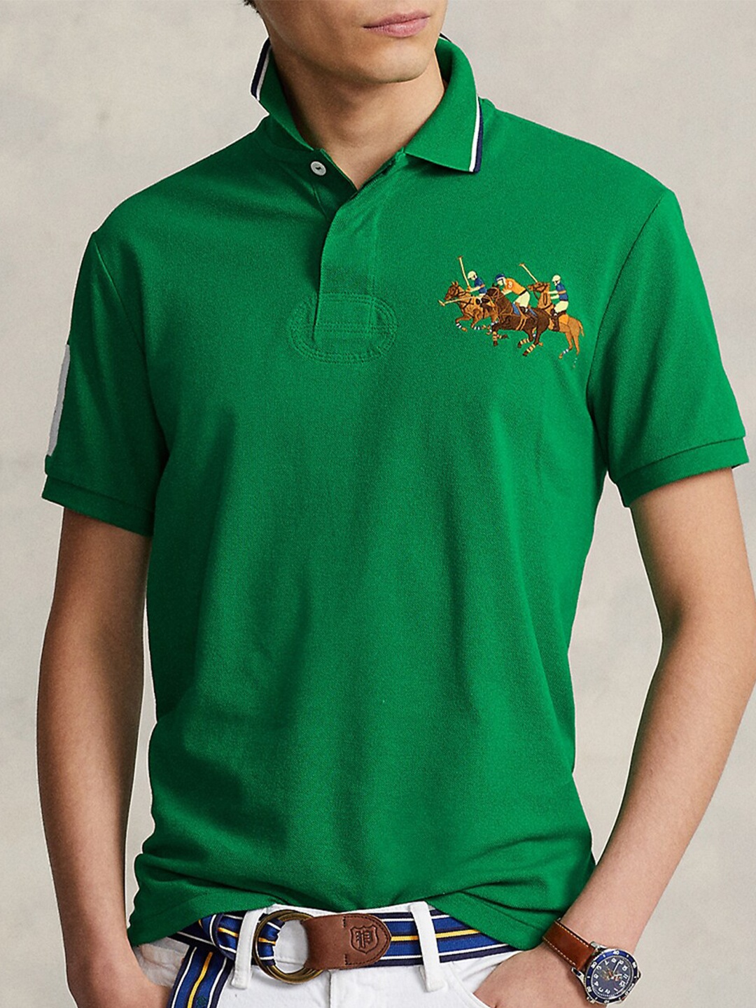 

Polo Ralph Lauren Cotton Slim-Fit T-Shirt, Green