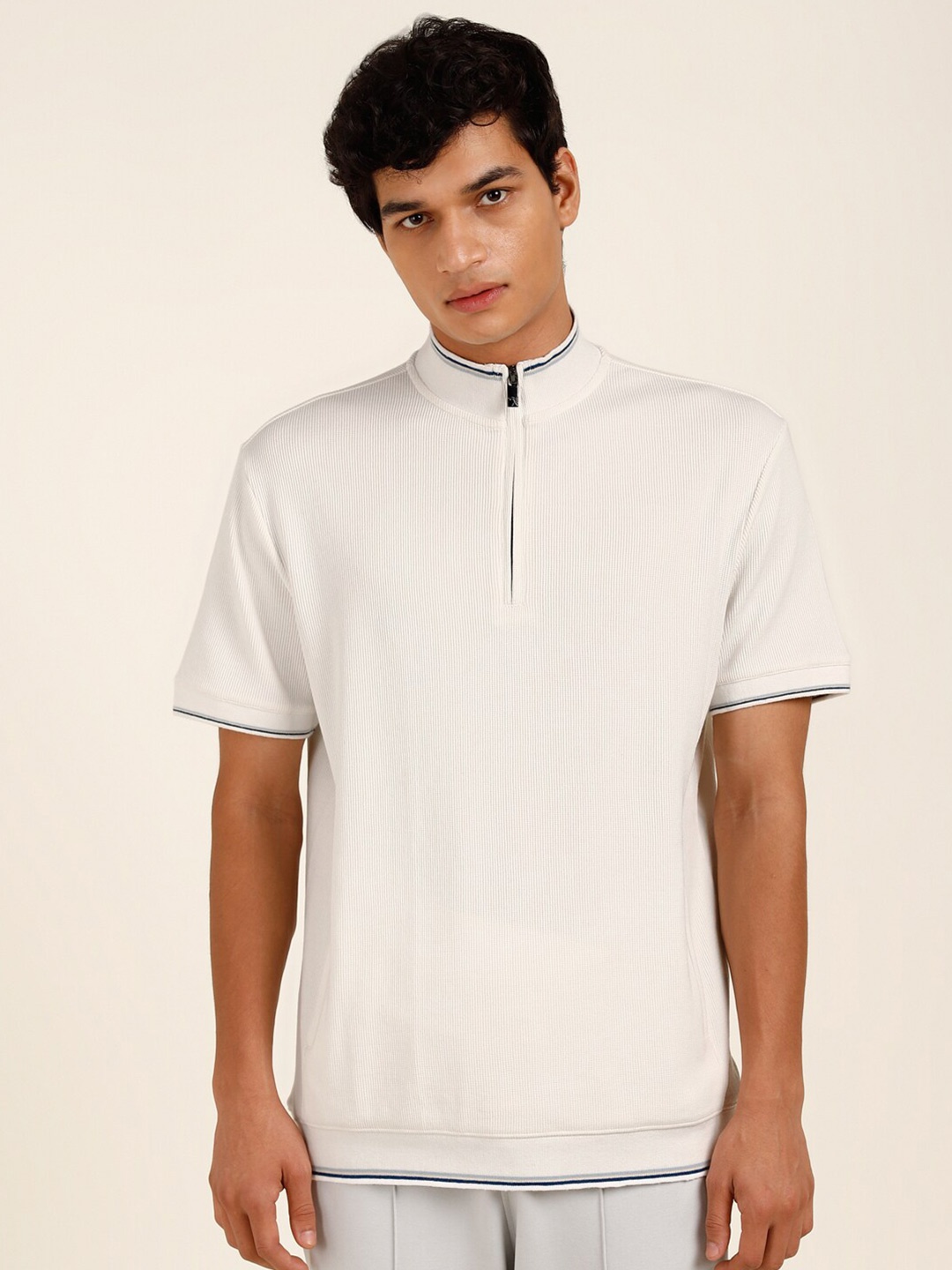 

Andamen Ribbed Cotton T-shirt, White