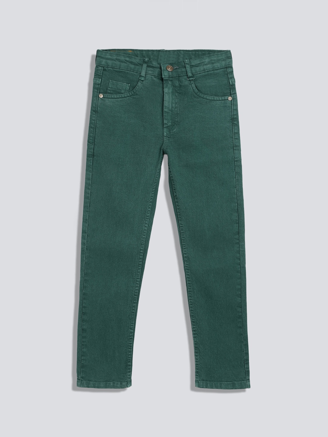 

Urbano Juniors Boys Slim Fit Light Fade Stretchable Jeans, Green
