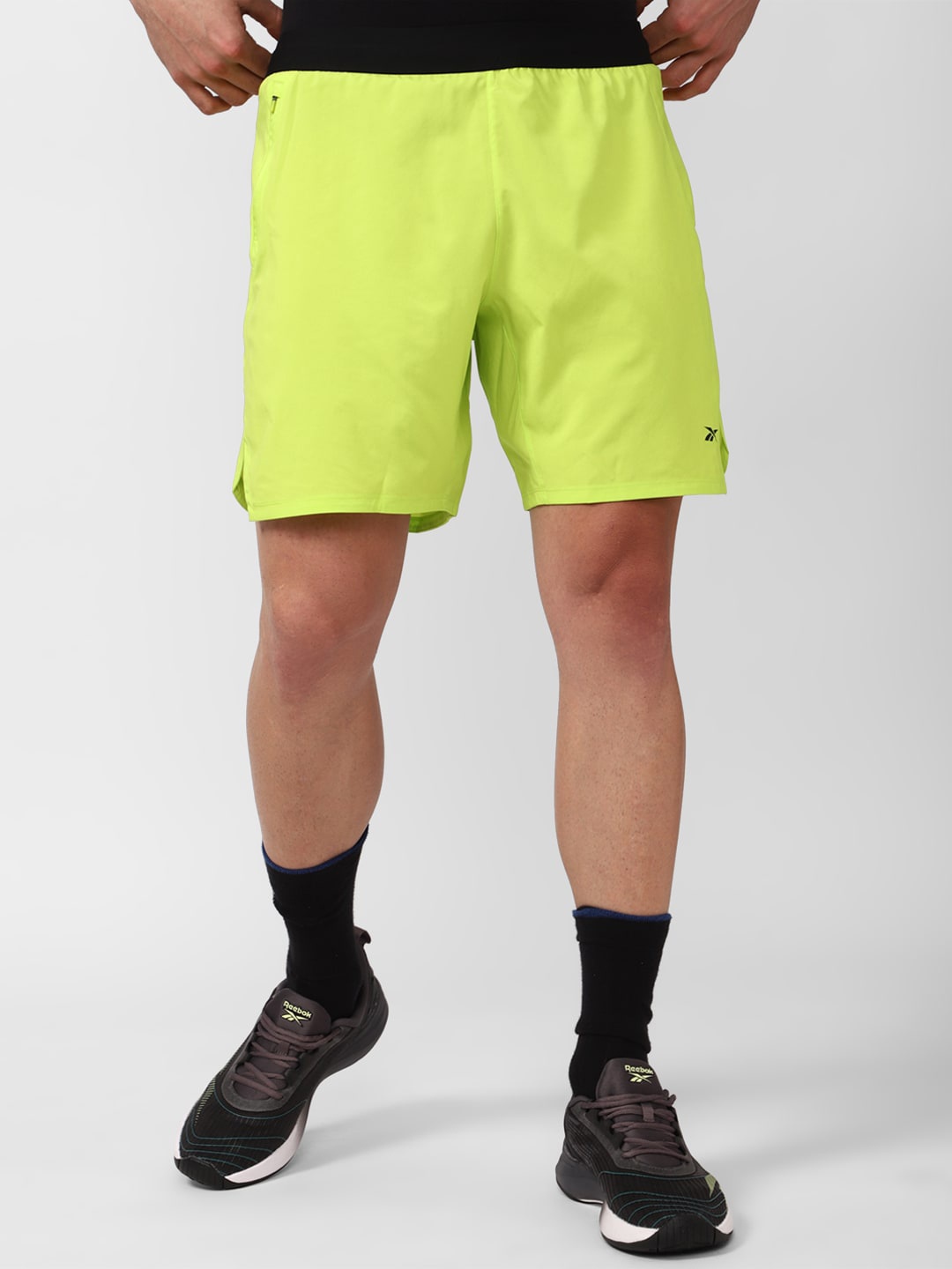 

Reebok Men Logo-Printed Training Sports Shorts, Yellow
