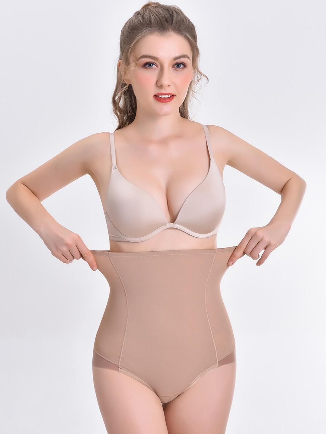 

JC Collection High-Waist Tummy Shapewear, Beige