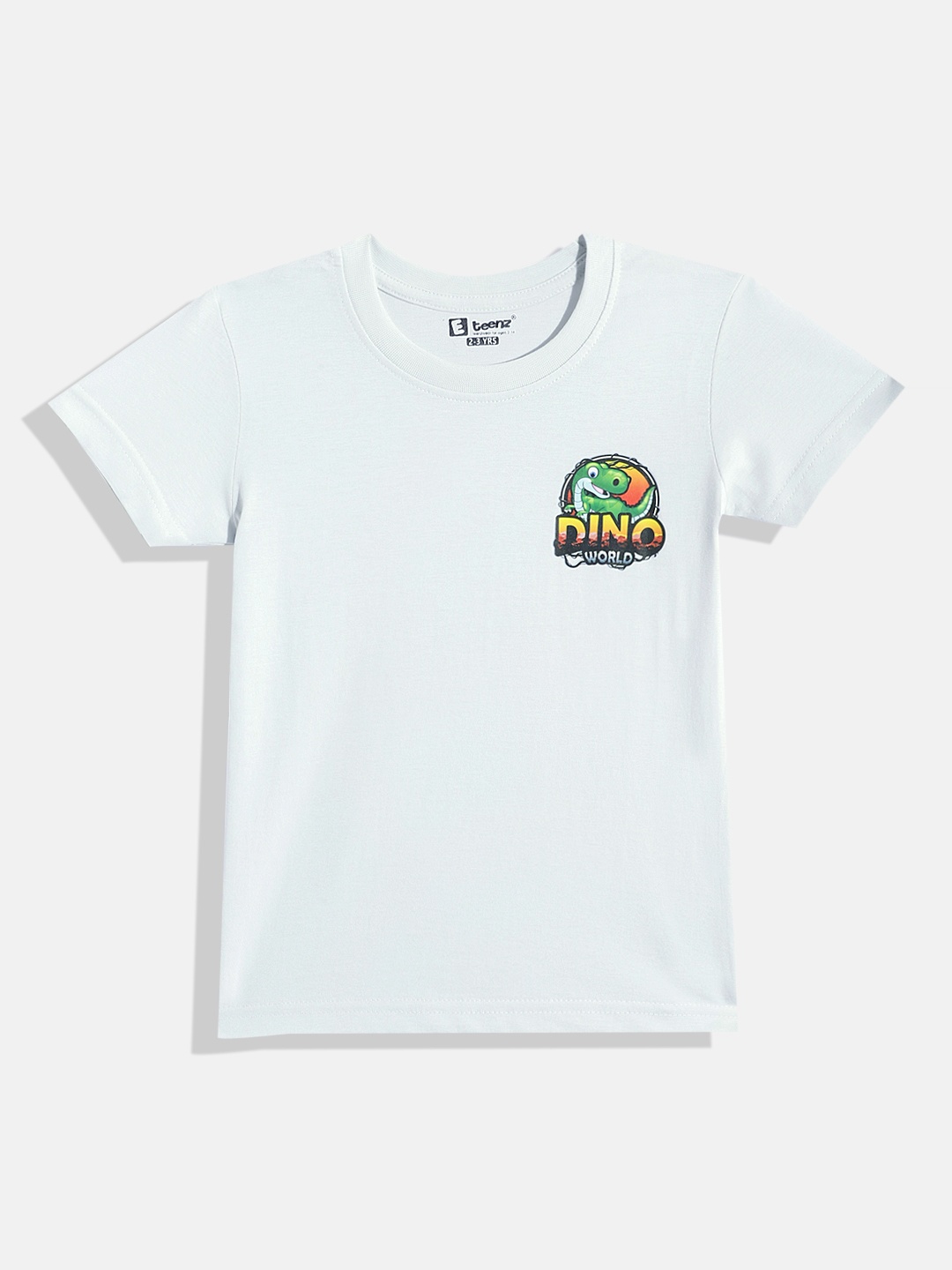 

Eteenz Boys Printed Premium Cotton T-shirt, Grey