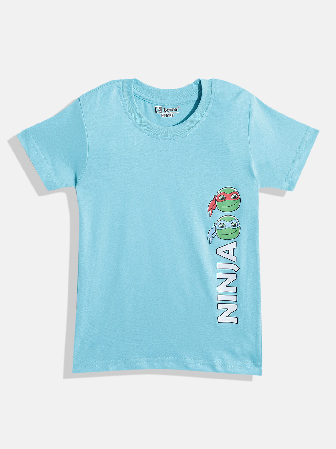 

Eteenz Boys Mutant Ninja Turtles Printed Premium Cotton T-shirt, Blue