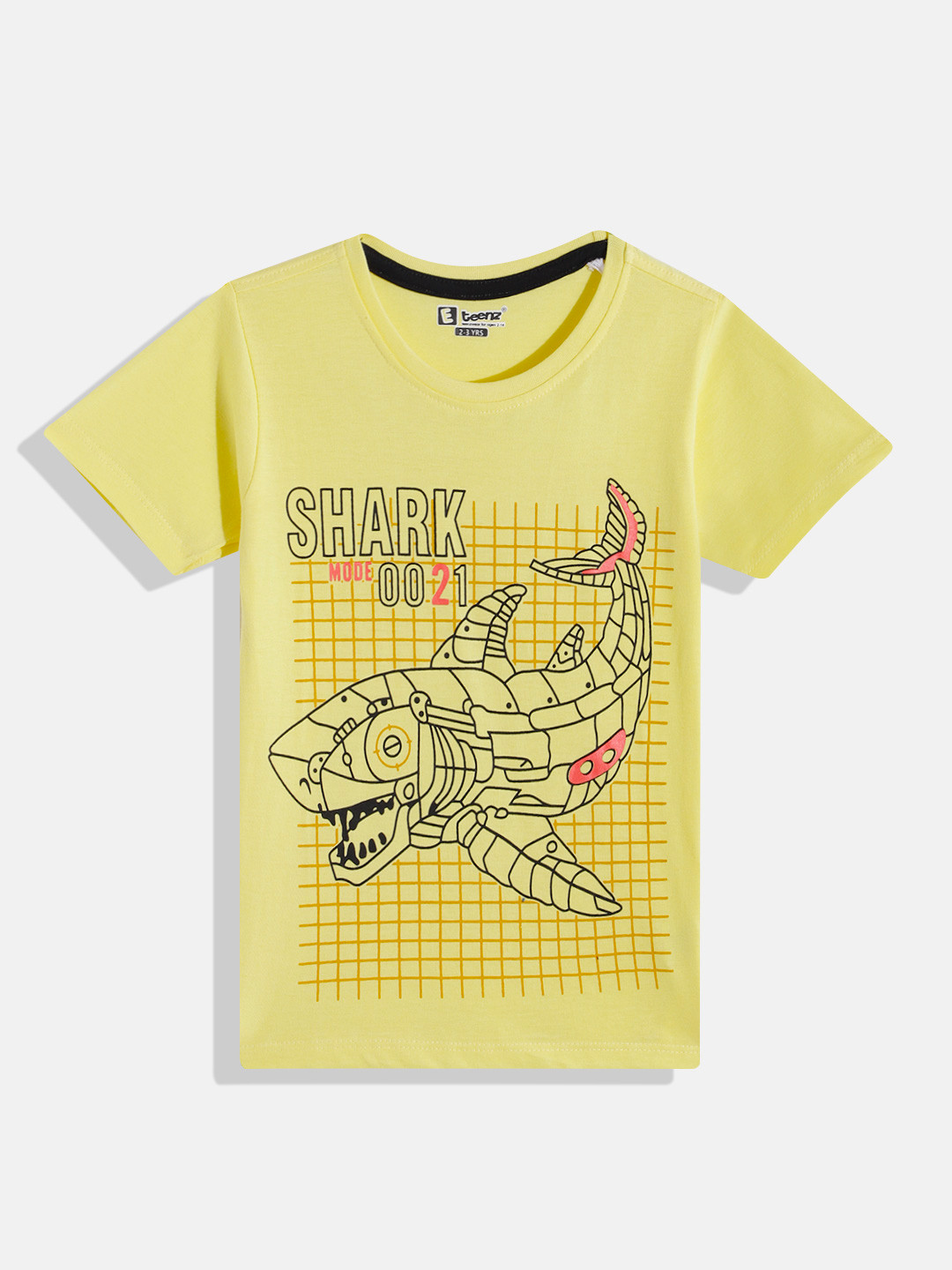 

Eteenz Boys Premium Cotton Graphic Printed T-shirt, Yellow