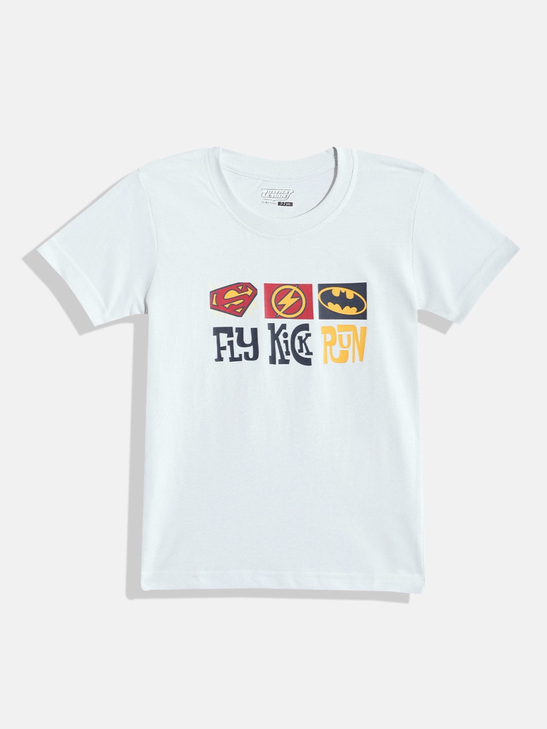 

Eteenz Boys Justice League Printed Premium Cotton T-shirt, Grey