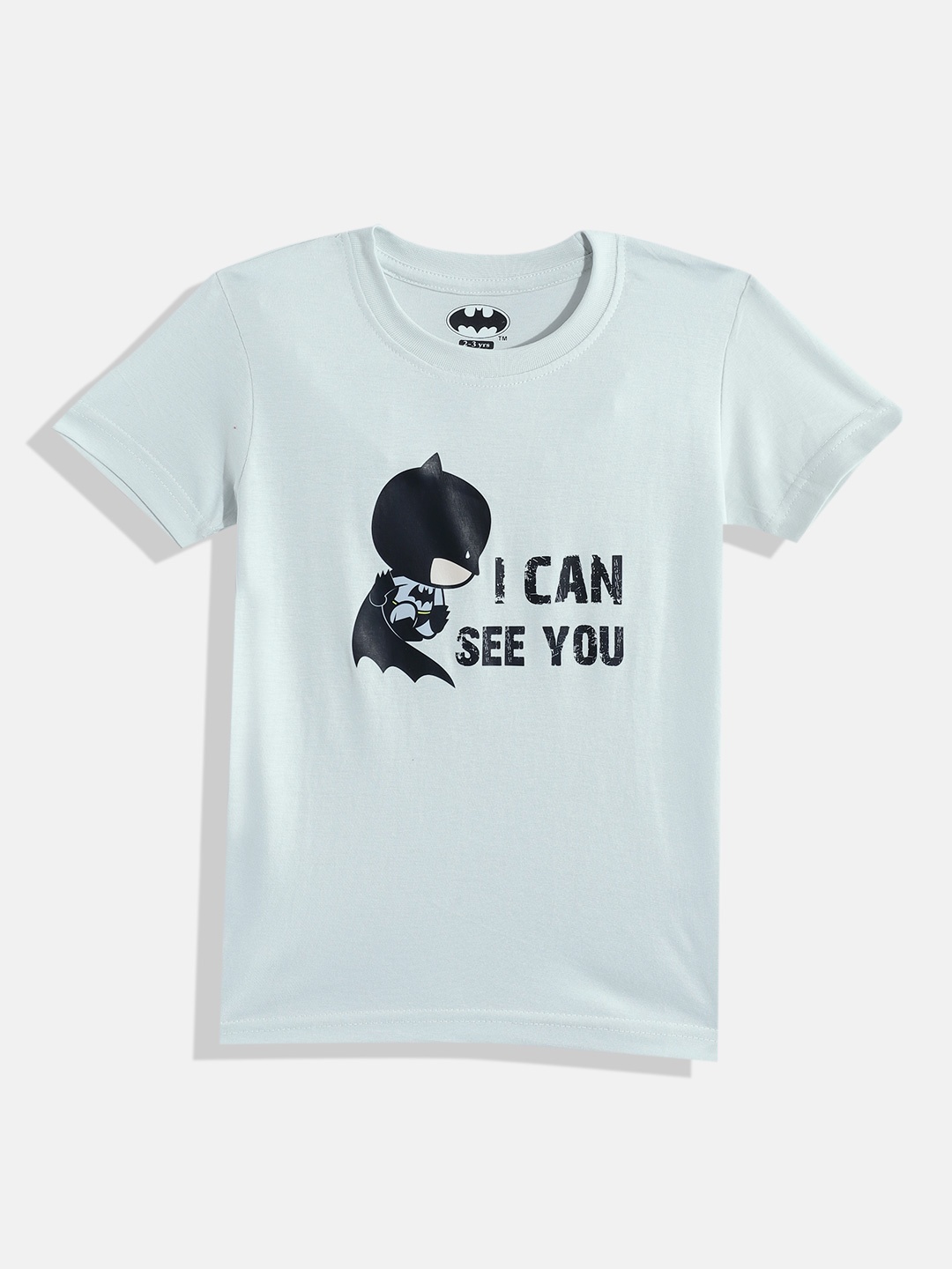 

Eteenz Boys Batman & Typography Printed Premium Cotton T-shirt, Grey