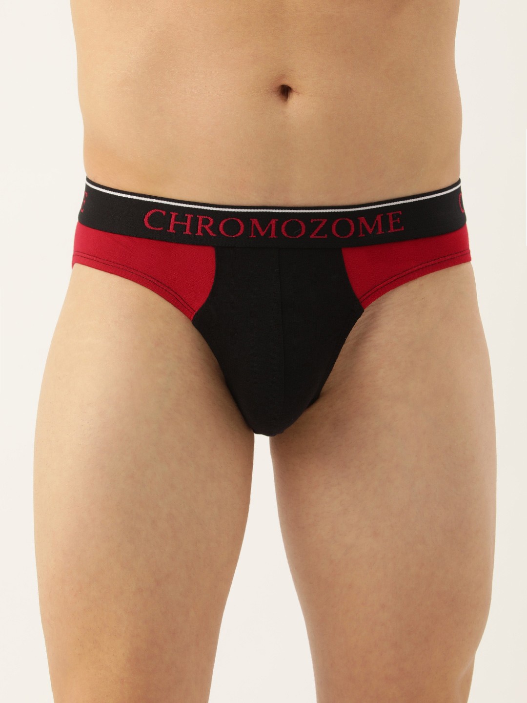 

Chromozome Men Colourblocked Briefs 8902733646987-Black