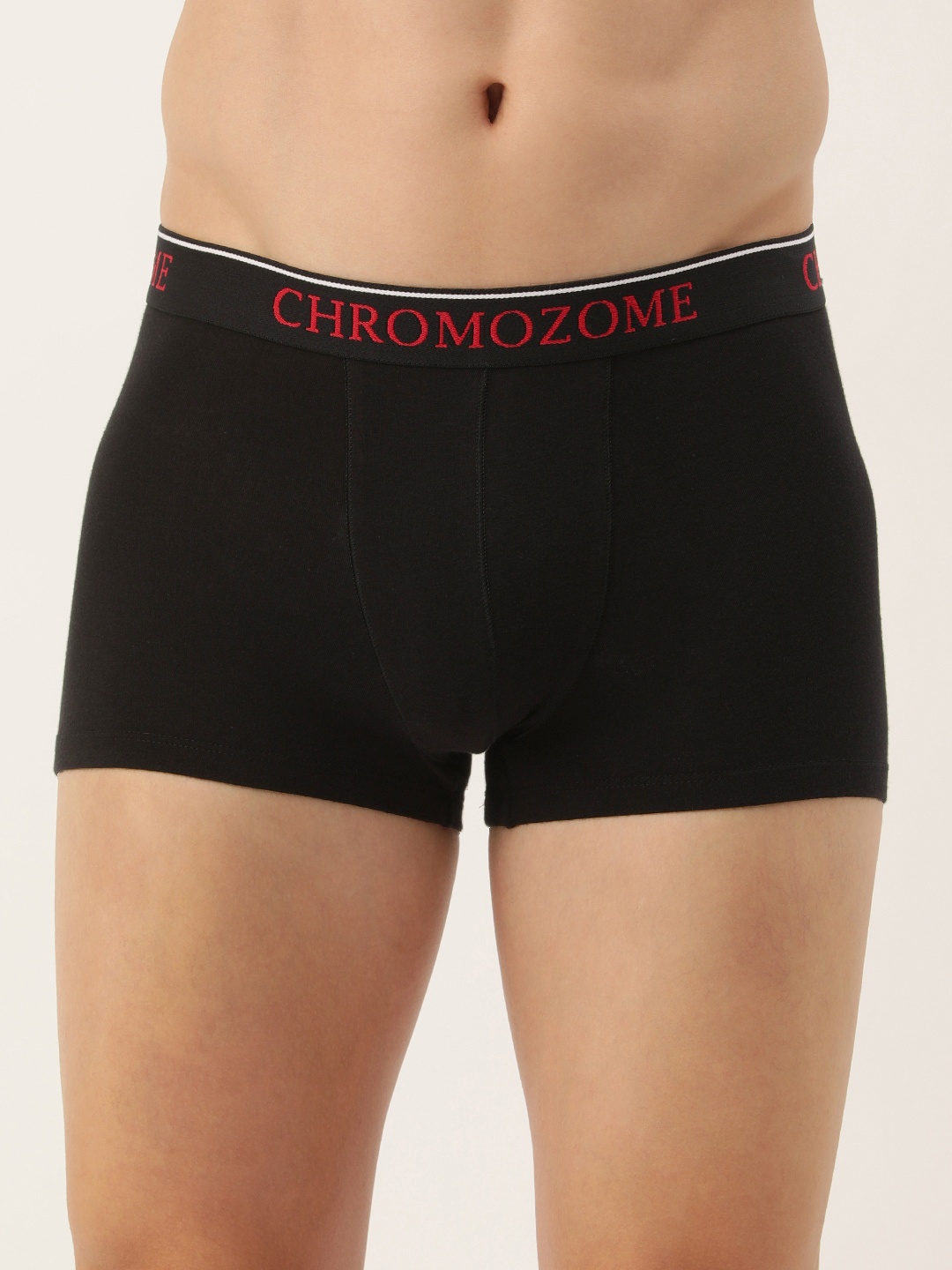 

Chromozome Men Solid Short Outer Elastic Mid-Rise Trunk 8902733650045, Black