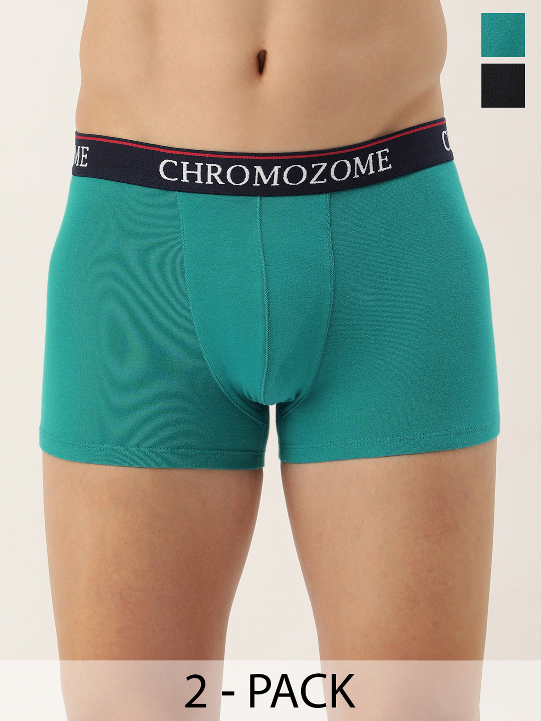 

Chromozome Men Pack of 2 Trunks 8902733650243-Multi 2, Black