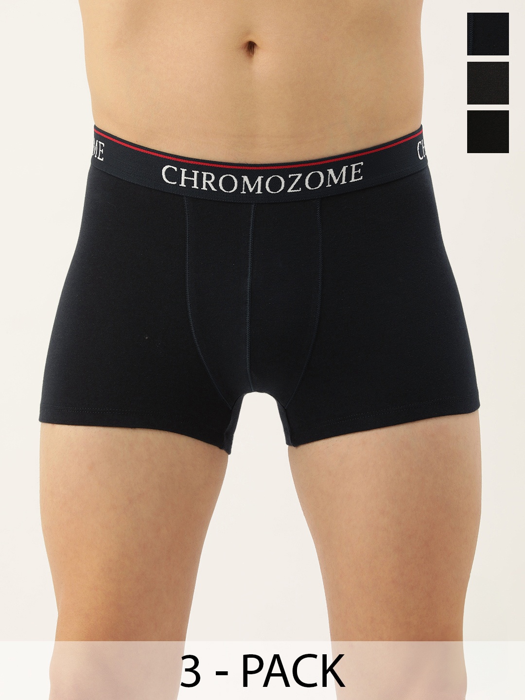 

Chromozome Men Pack of 3 Trunks 8902733650687-Multi 3, Brown