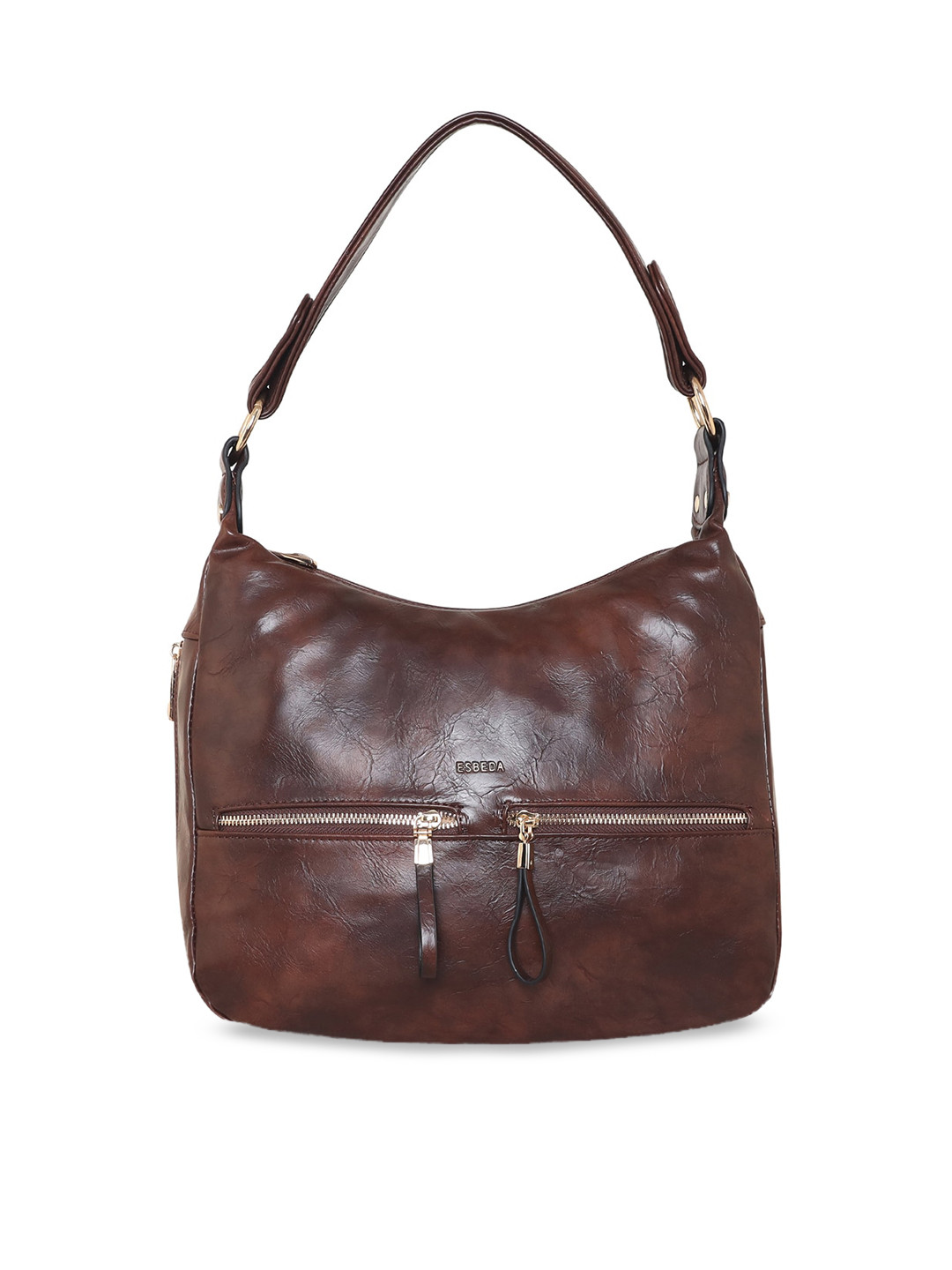 

ESBEDA Structured Shoulder Bag, Brown
