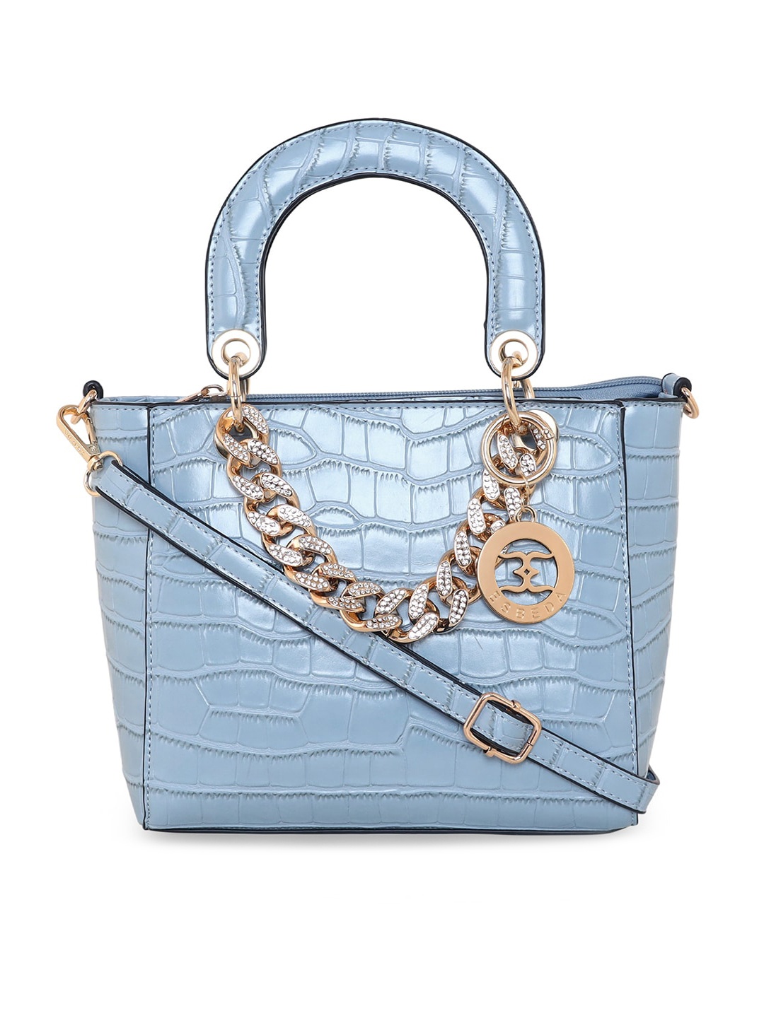 

ESBEDA Animal Textured Structured Handheld Bag, Blue