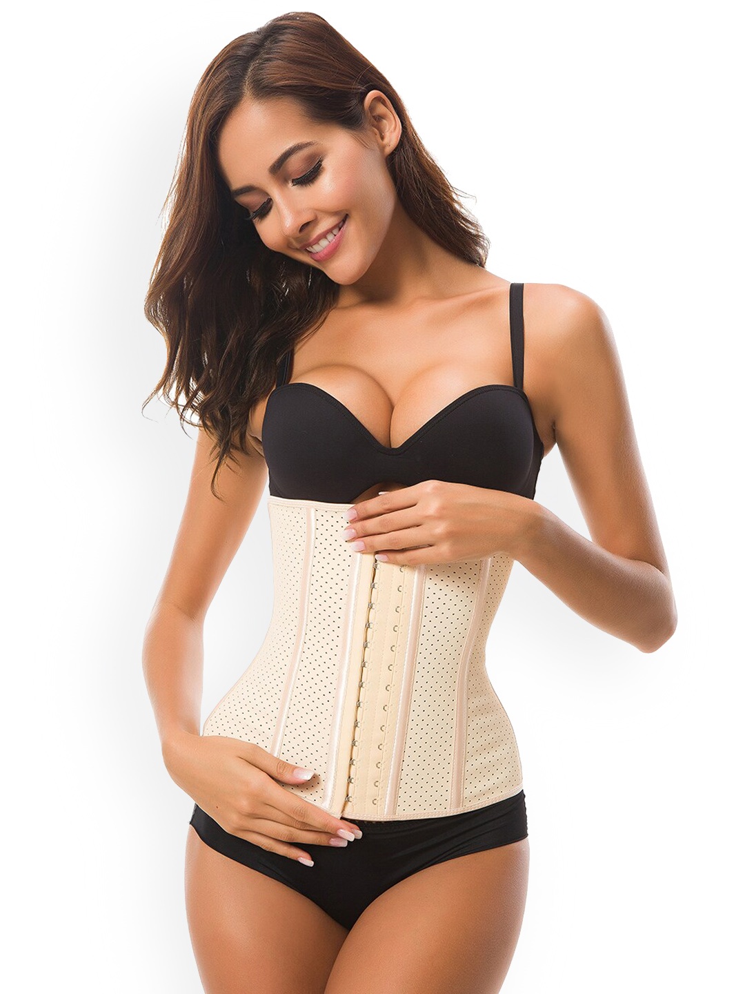 

JC Collection Textured Tummy Shapewear, Beige