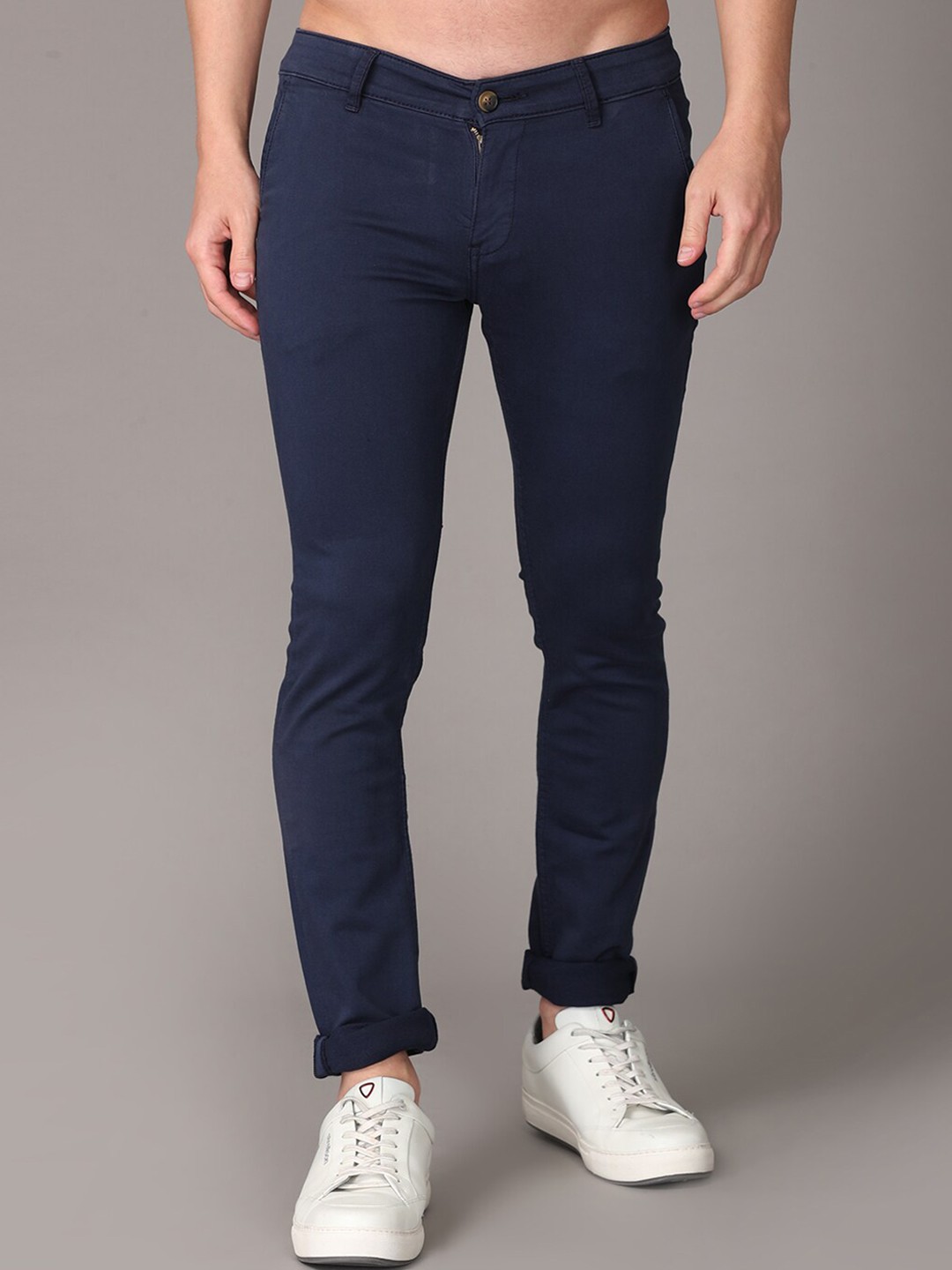 

Jean Cafe Men Jean Slim Fit Pure Cotton Jeans, Navy blue