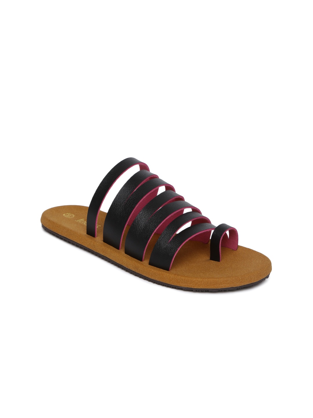 

Inc 5 Women Black Solid One Toe Flats
