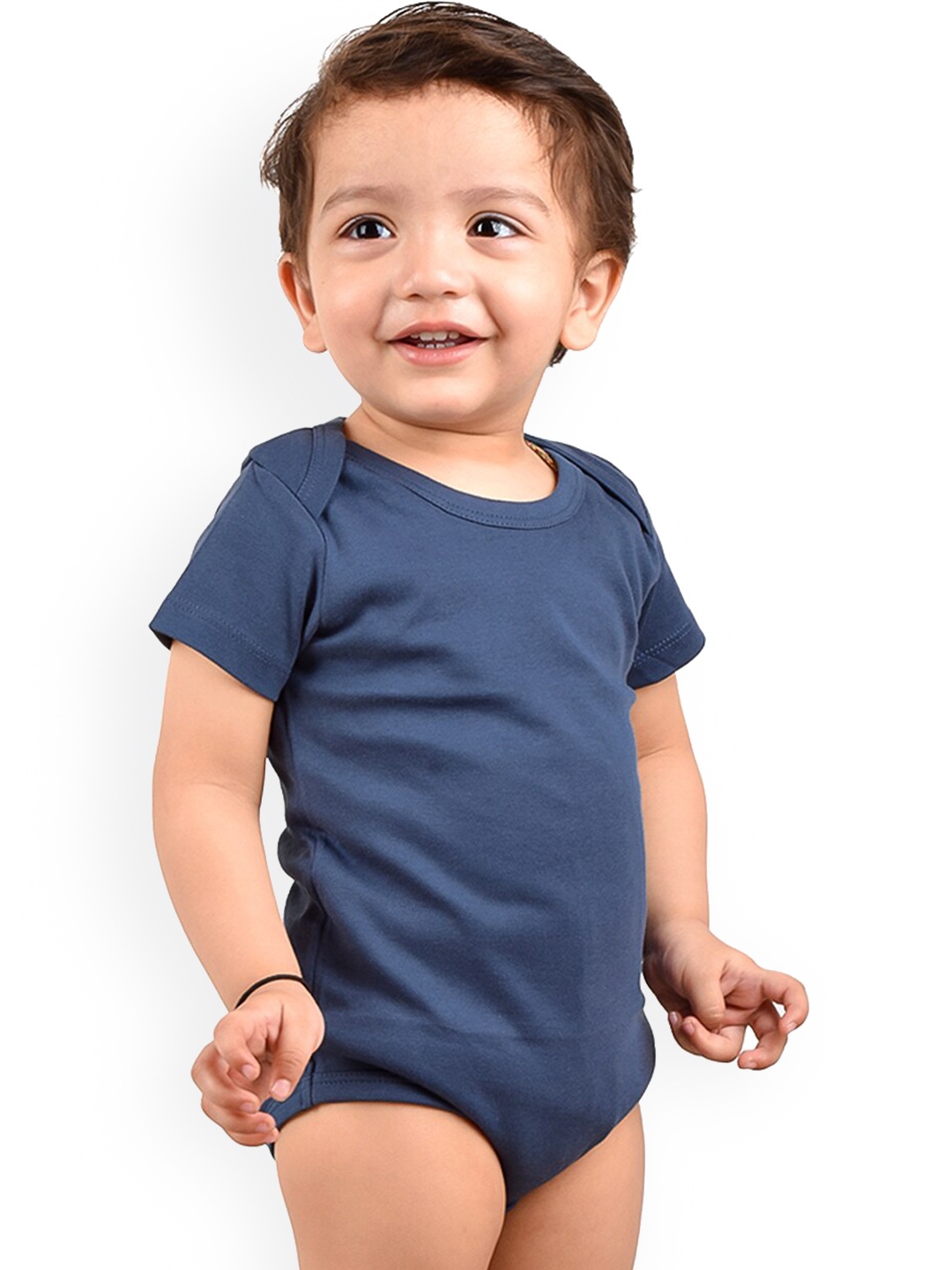 

Moms Home Unisex Infants Organic Cotton Bodysuit, Navy blue