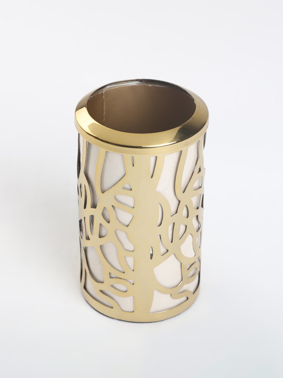 

Home Centre Gold-Toned Panama Vale Metal Tumbler