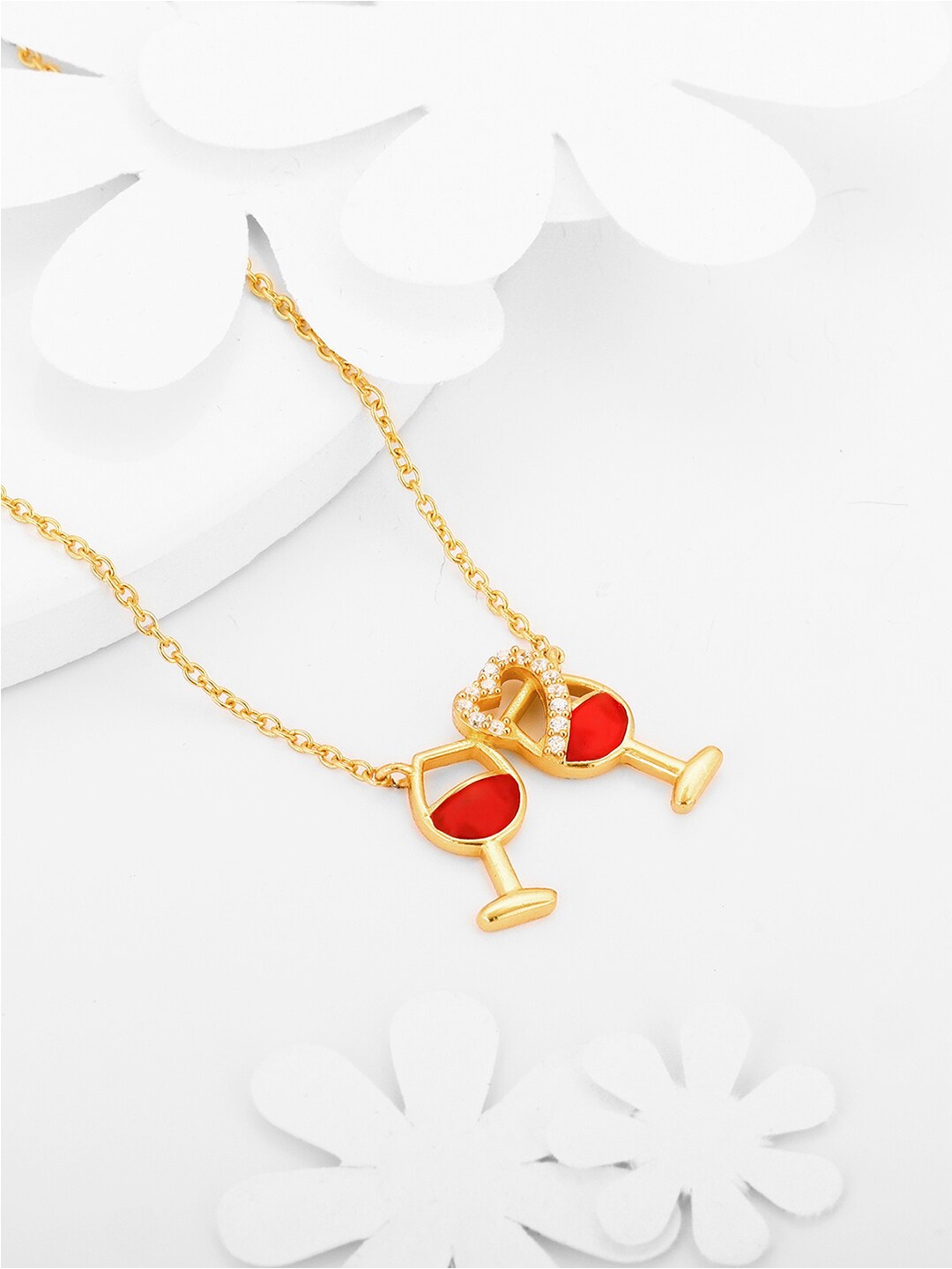 

GIVA Sterling Silver Gold-Plated Chain