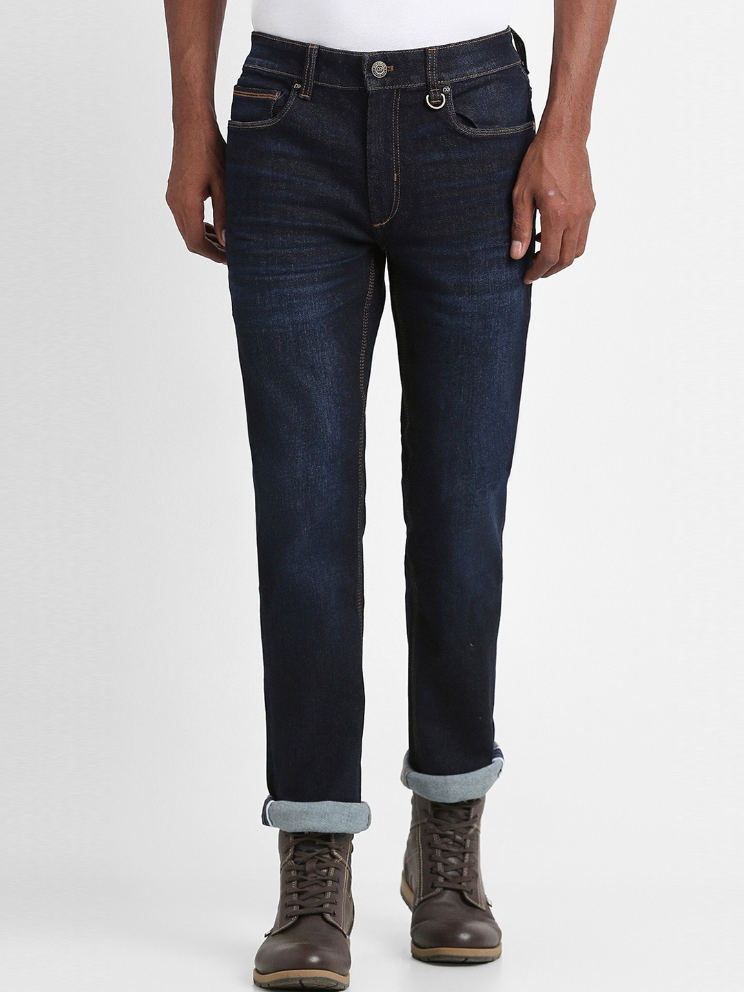 

Peter England Casuals Men Slim Fit Jeans, Navy blue